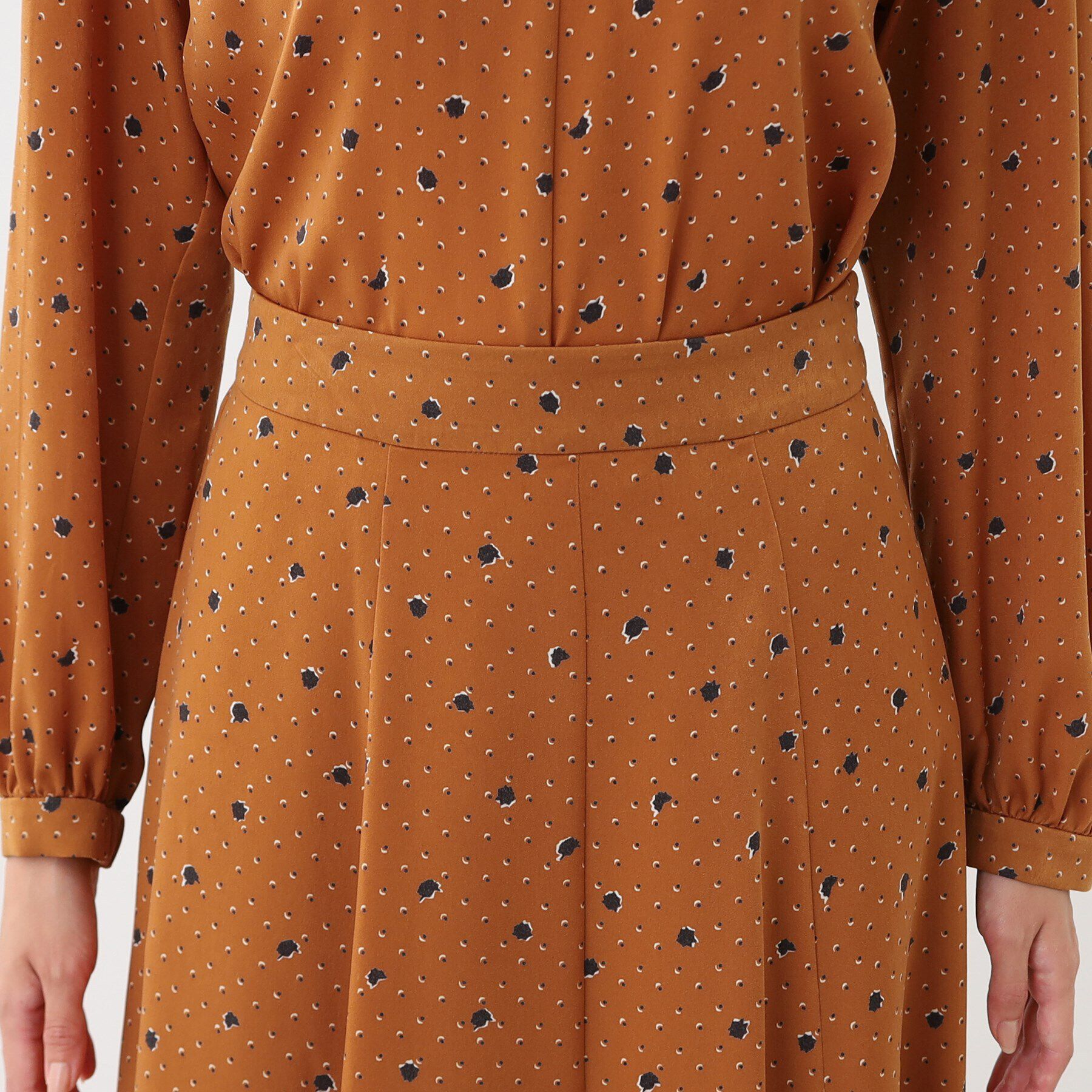 Reflect「【マシンウォッシュ可／セットアップ可】マーブルドットスカート」|スカート|