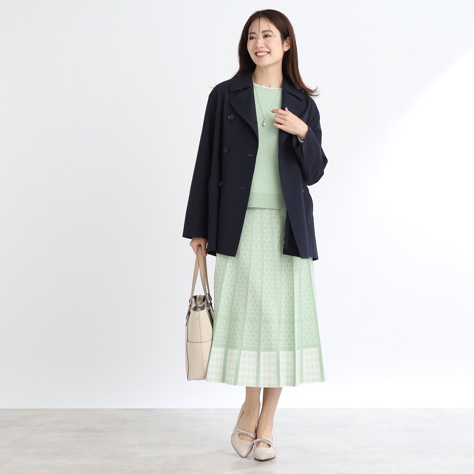 Reflect「【手洗い可／撥水】ライティミドル丈コート」|トレンチコート|