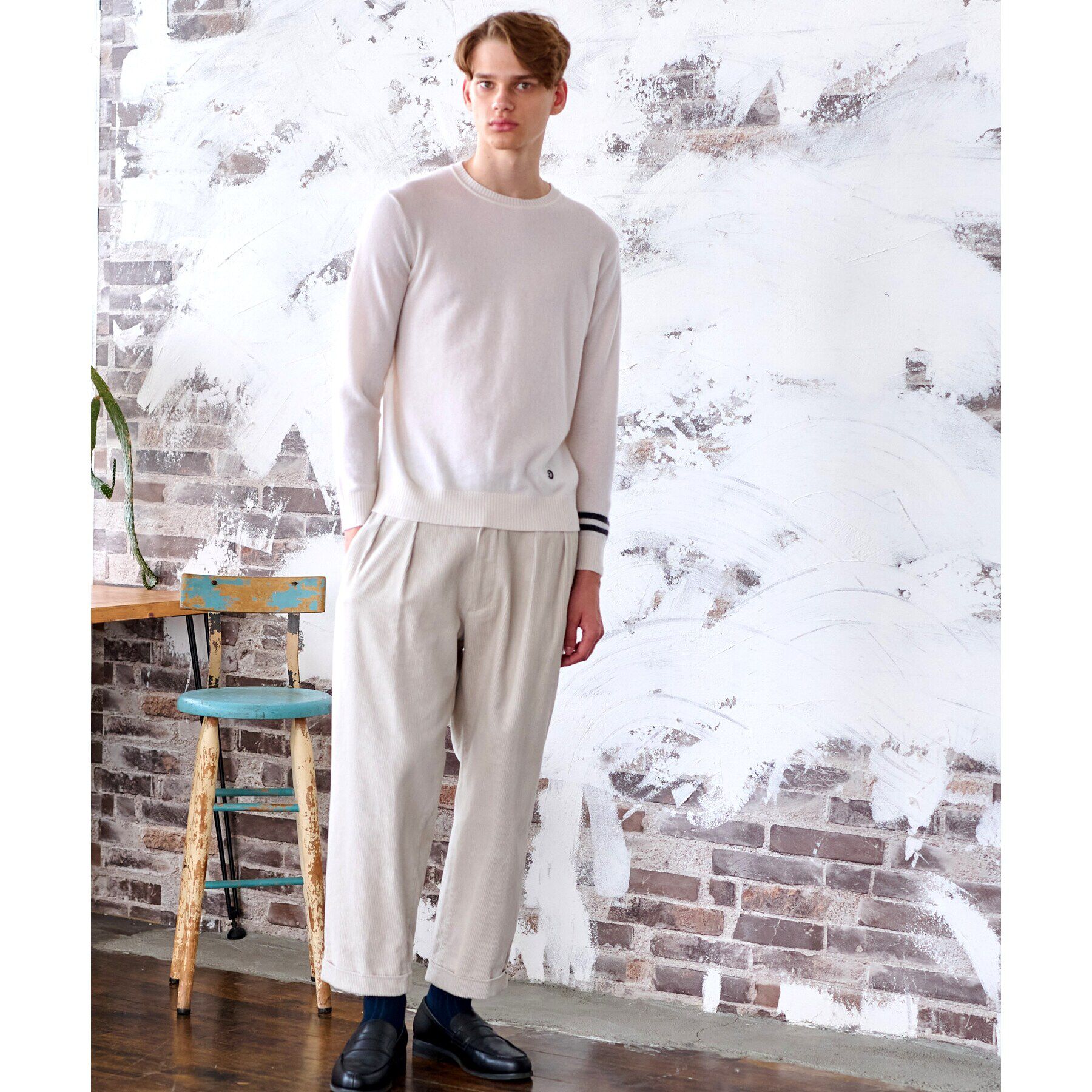 DRESSTERIOR「【カシミヤ100%】ピュアカシミヤクルーネックニット」|ニット・セーター|