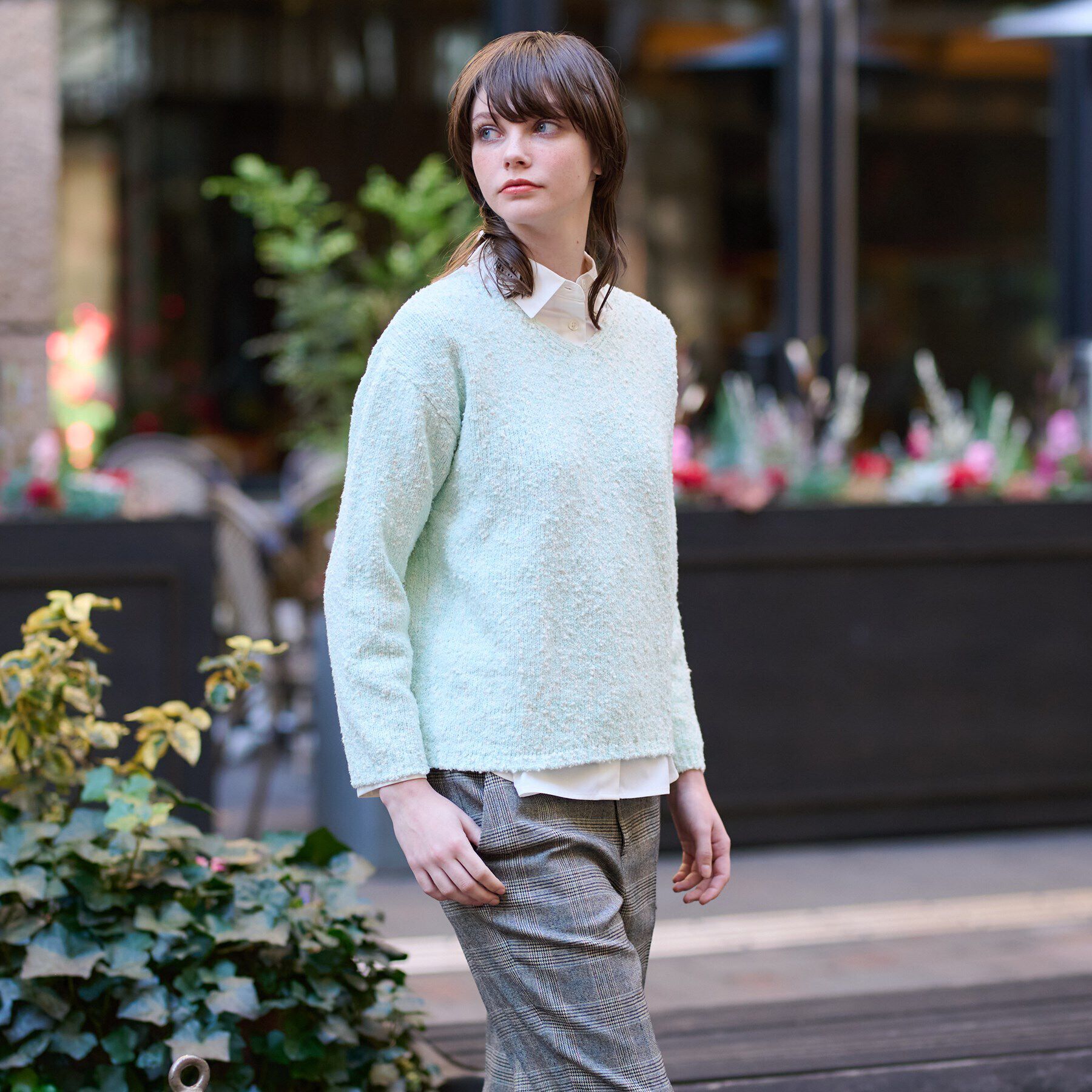 DRESSTERIOR「ツイーディプルオーバーニット」|ニット・セーター|