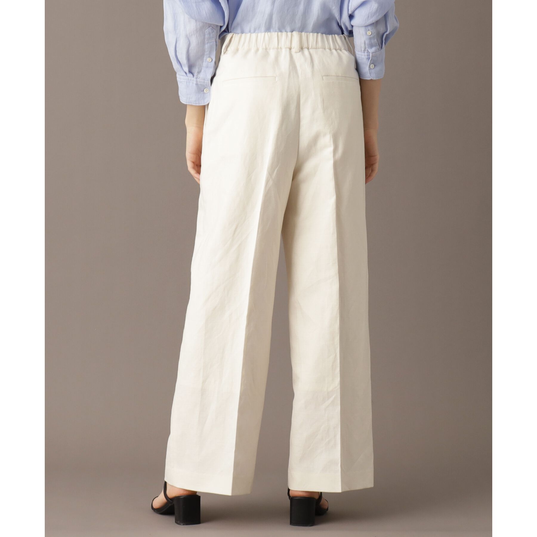 DRESSTERIOR「【美シルエット／洗える】リネンブレンドワイドパンツ」|その他|