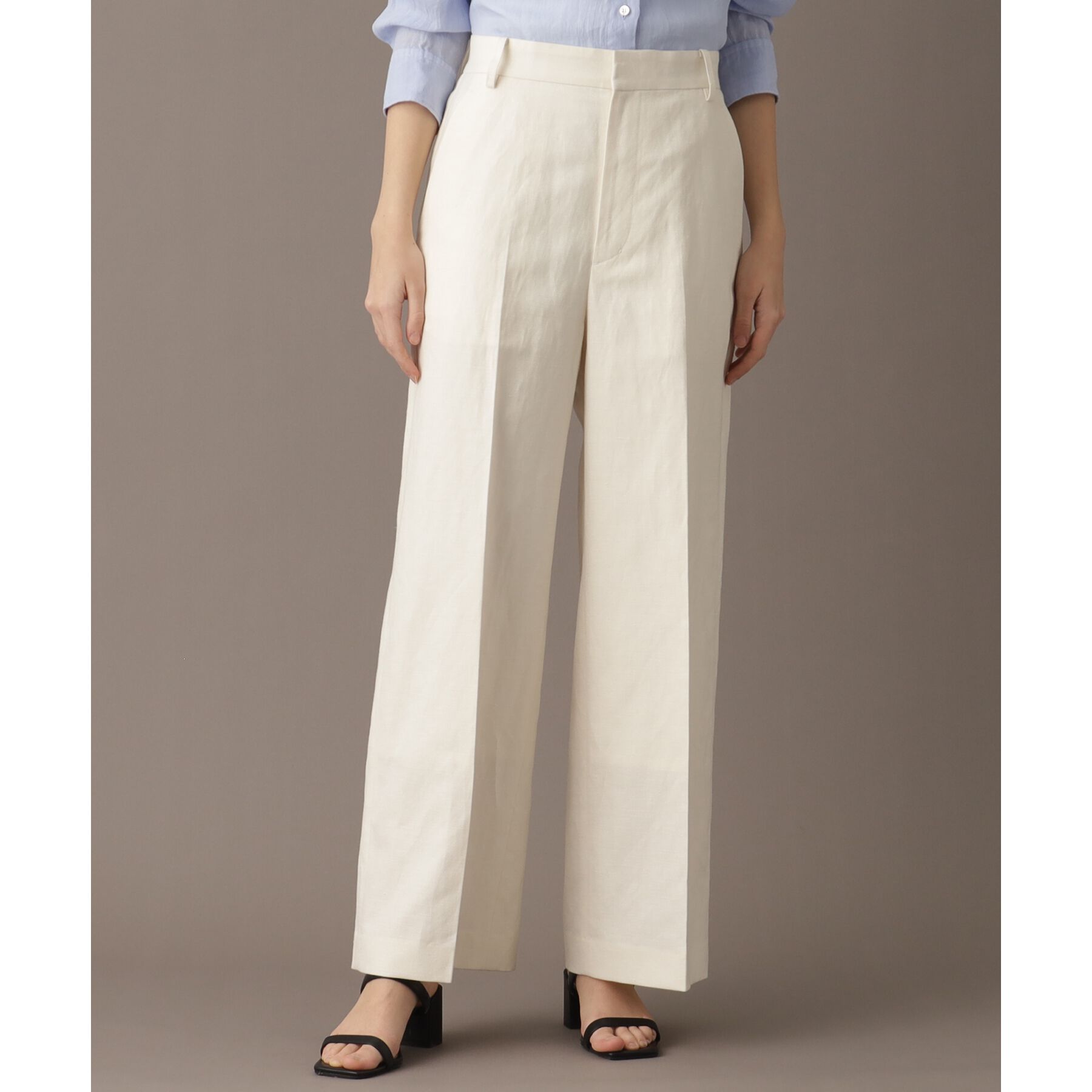 DRESSTERIOR「【美シルエット／洗える】リネンブレンドワイドパンツ」|その他|