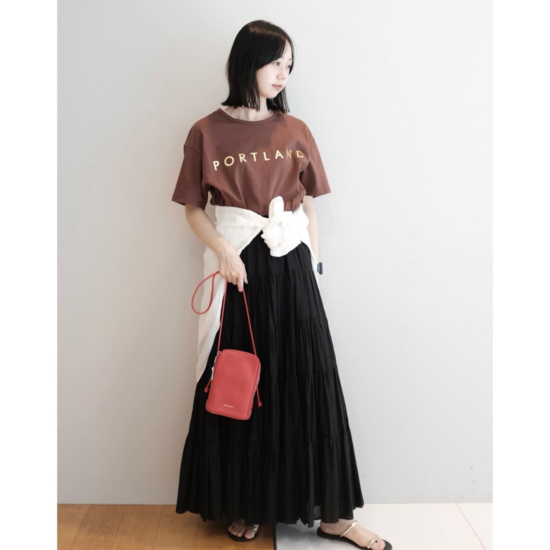 DRESSTERIOR「【大人百花春号掲載 モデル美香さん着用】洗える/コットンボイルティアードスカート」|スカート|