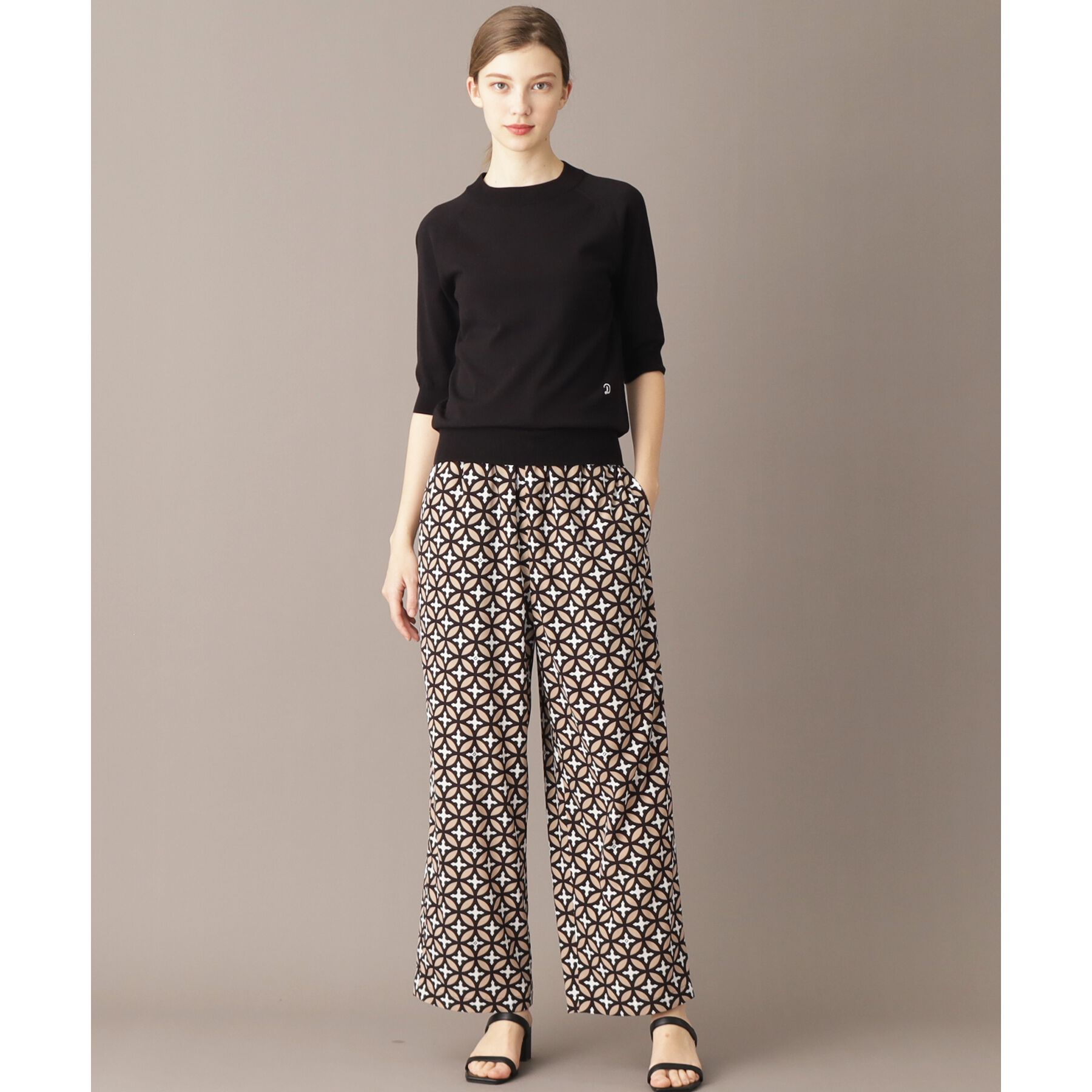 DRESSTERIOR「【定番/洗える】コットンシルク混ハーフスリーブ」|ニット・セーター|