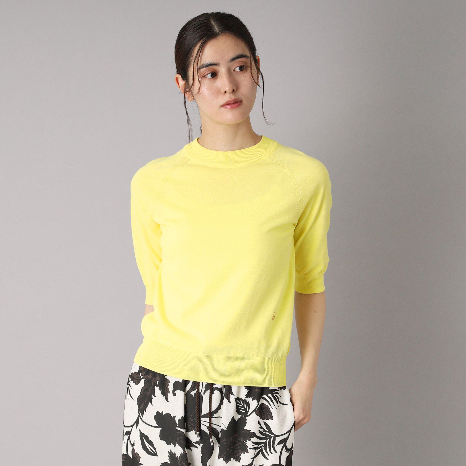 DRESSTERIOR「【定番/洗える】コットンシルク混ハーフスリーブ」|ニット・セーター|