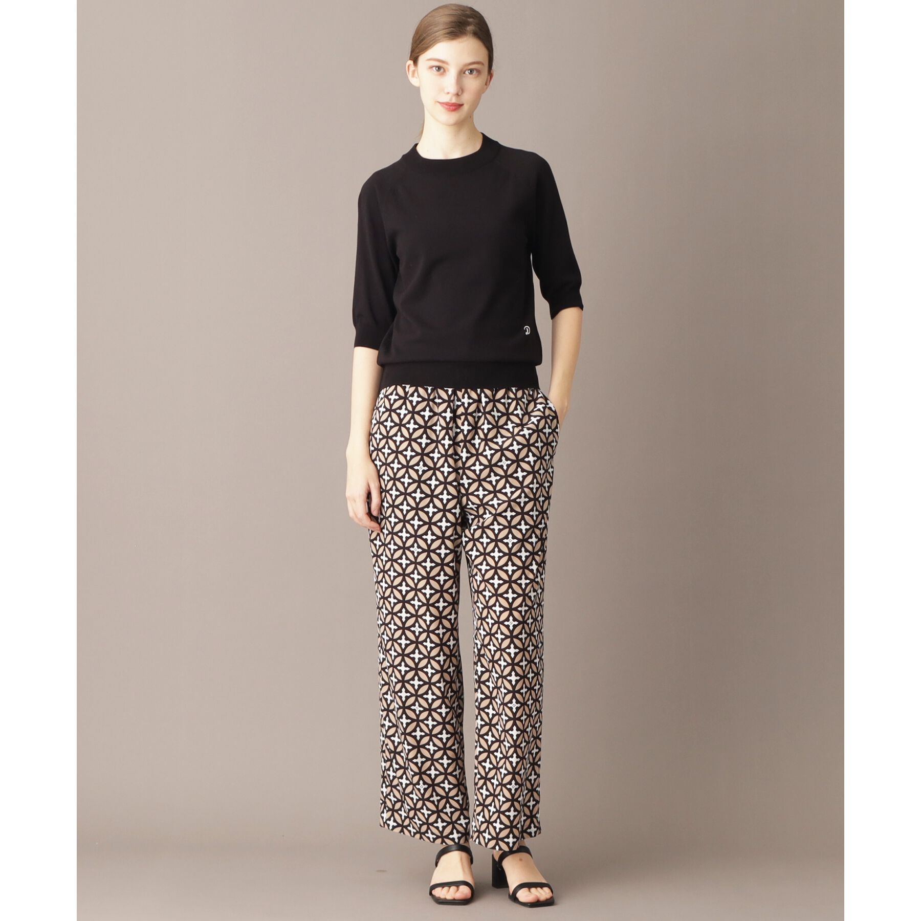 DRESSTERIOR「【定番/洗える】コットンシルク混ハーフスリーブ」|ニット・セーター|