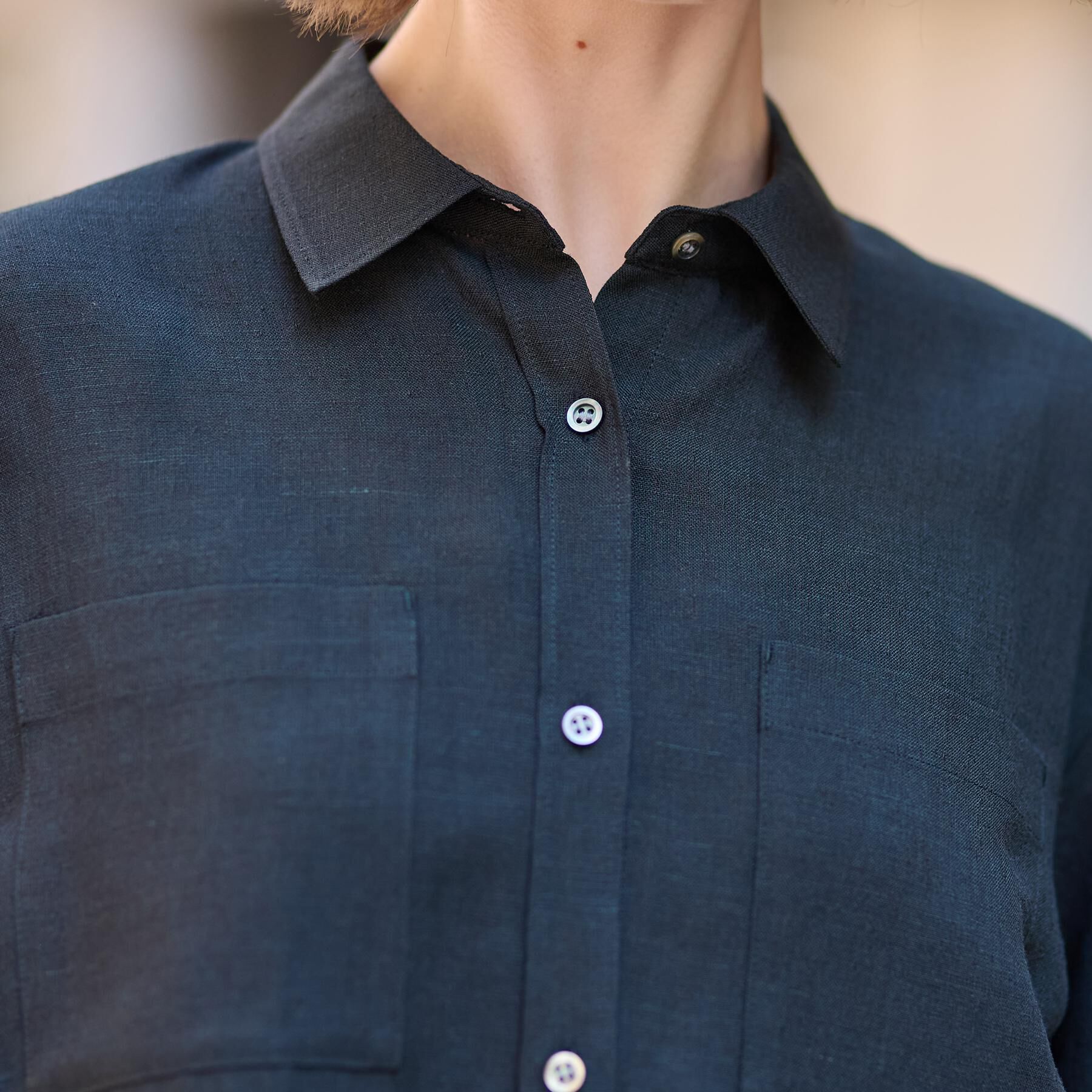 DRESSTERIOR「【トレンド/清涼感】ハーフスリーブクロップドシャツ」|シャツ・ブラウス|