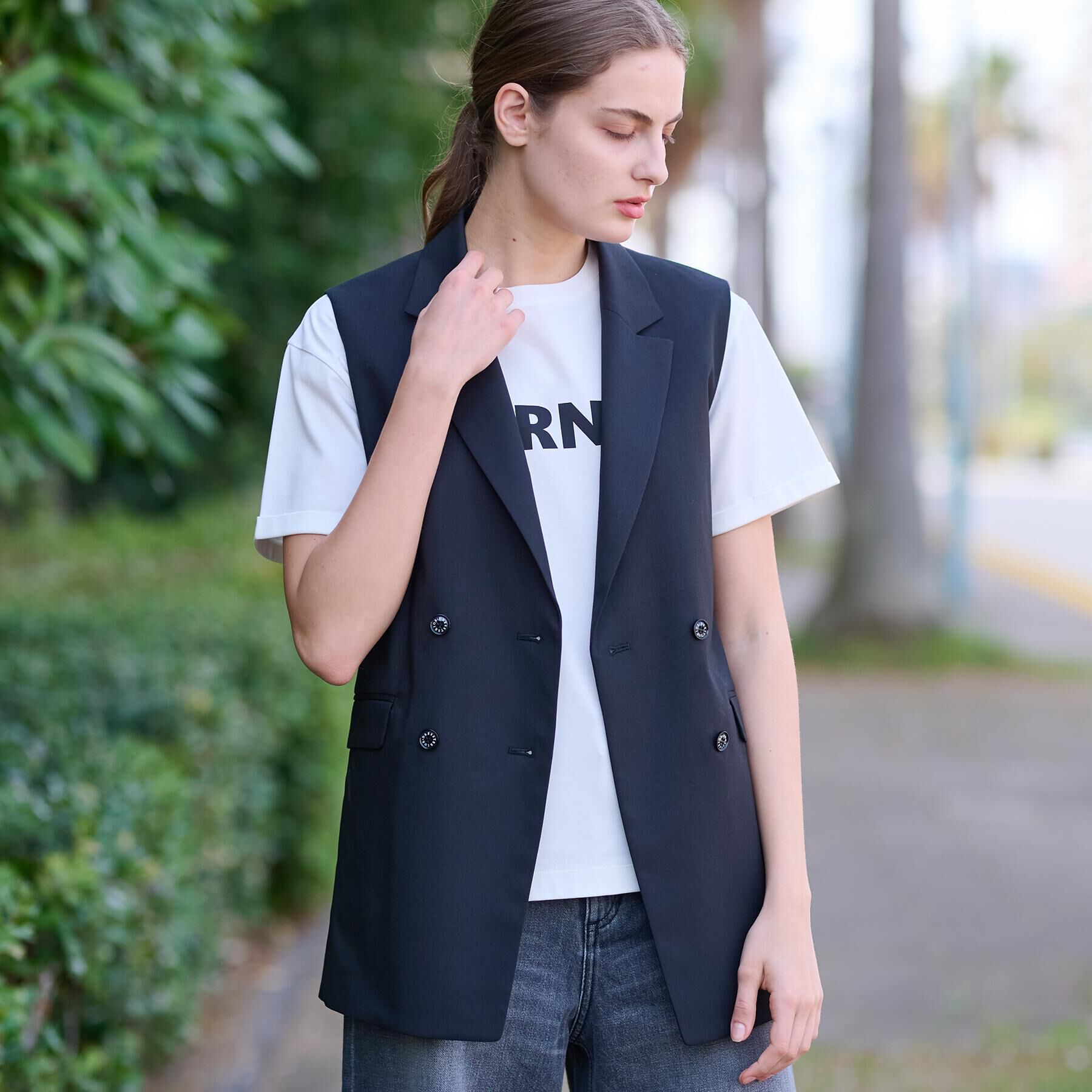 DRESSTERIOR「テーラードサマージレ」|ベスト・ジレ|