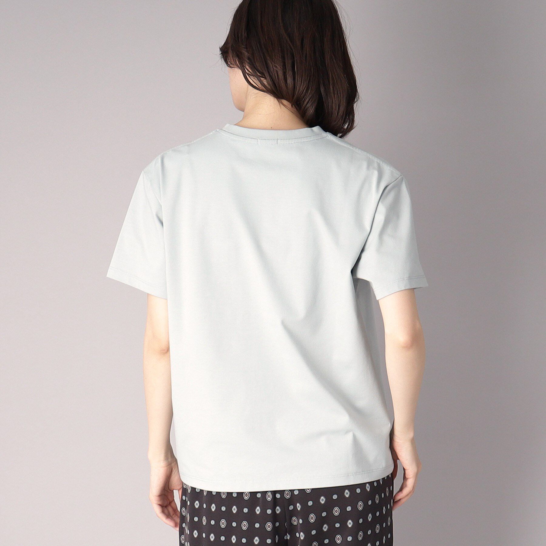 DRESSTERIOR「【接触冷感/UVカット】バックブリーズテックロゴTシャツ」|Tシャツ・カットソー|