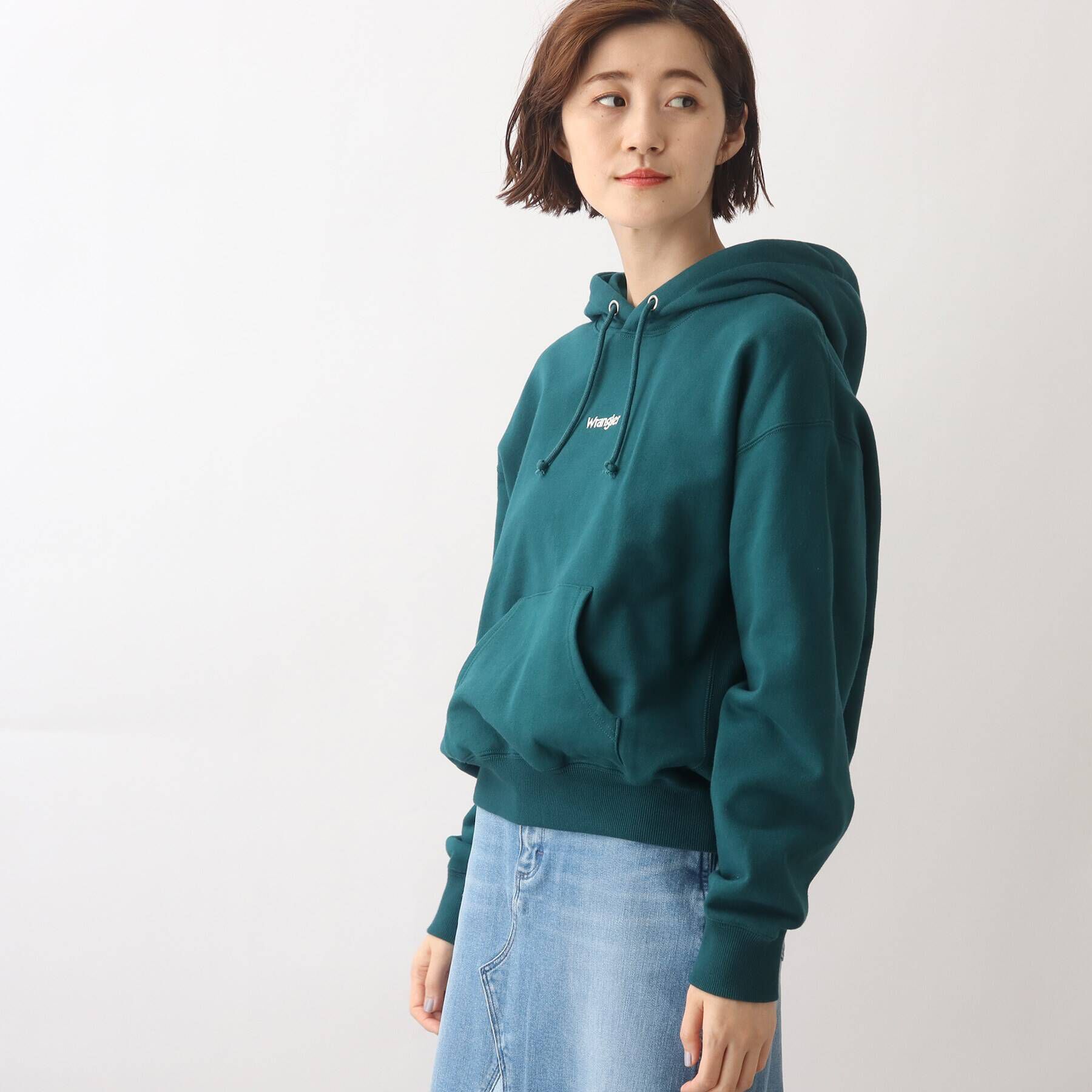 grove「【Wrangler（ラングラー）別注】オーバーサイズで旬なデザイン。裏毛フードプルオーバー」|パーカー|