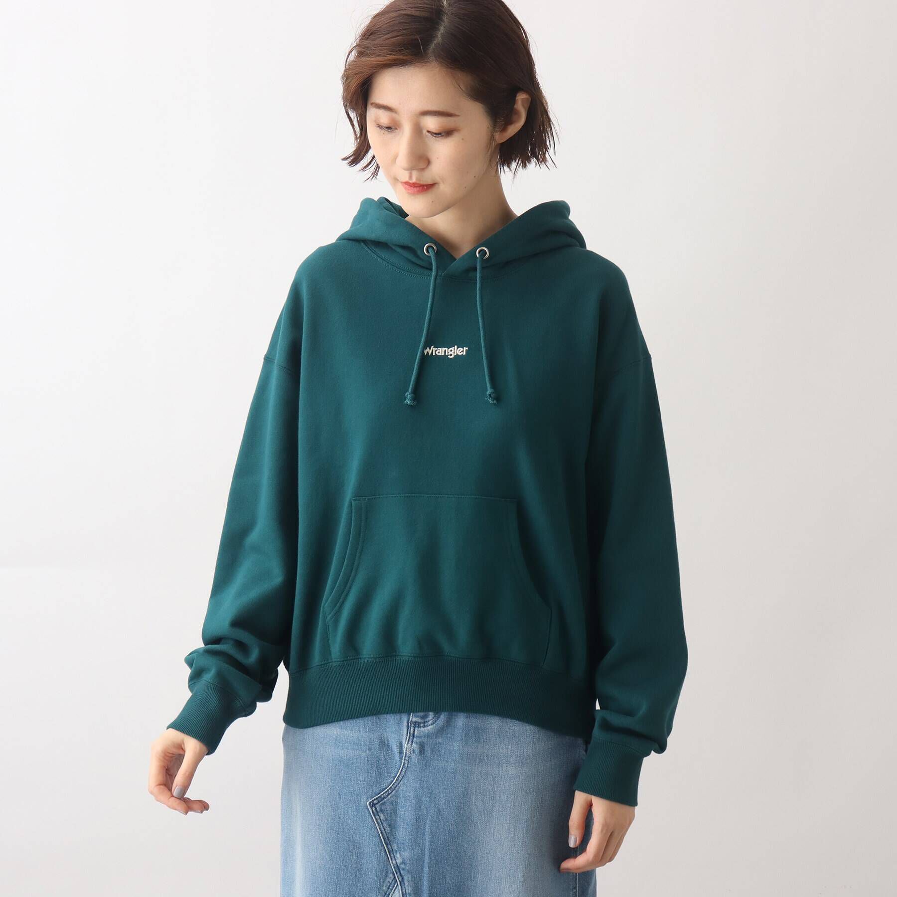 grove「【Wrangler（ラングラー）別注】オーバーサイズで旬なデザイン。裏毛フードプルオーバー」|パーカー|