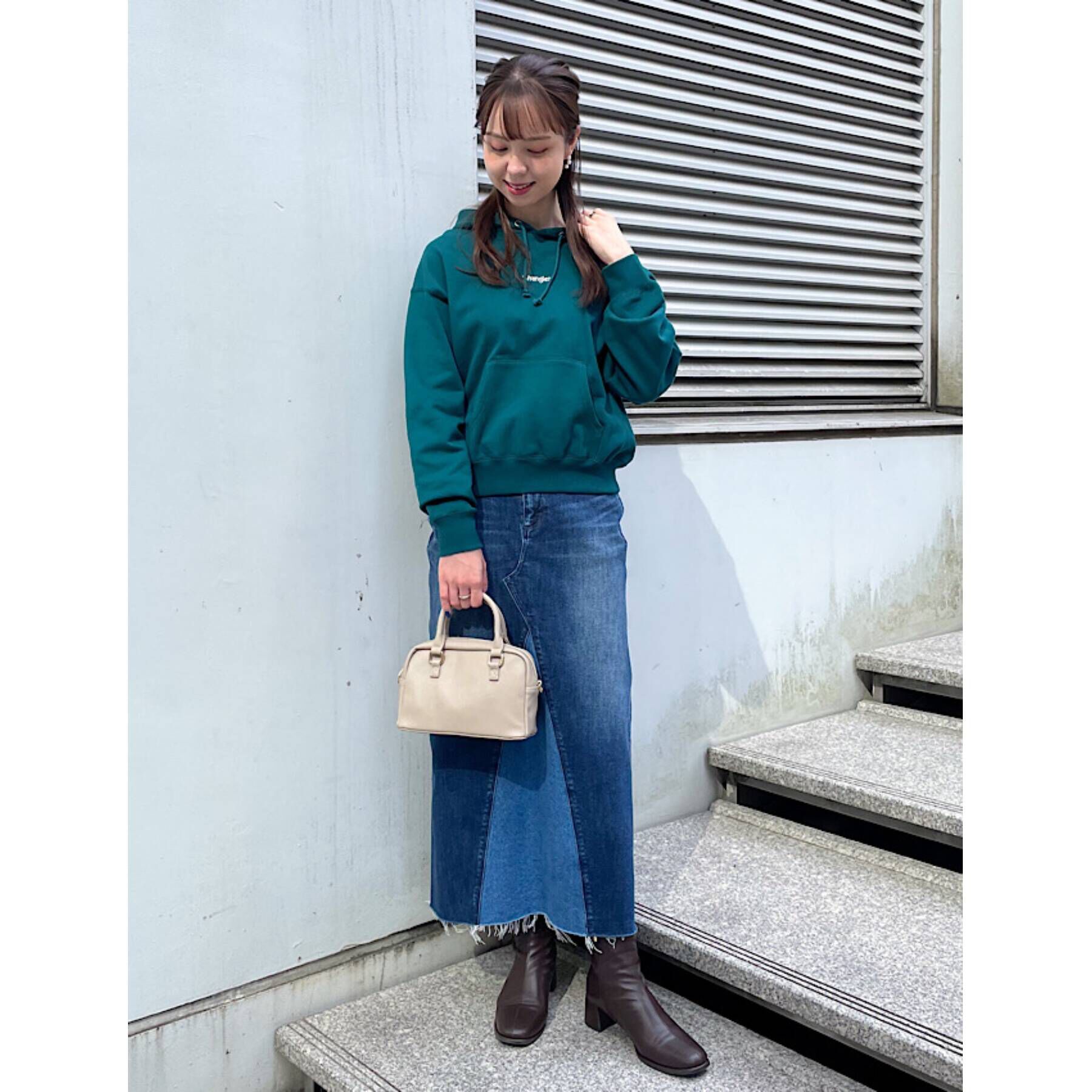 grove「【Wrangler（ラングラー）別注】オーバーサイズで旬なデザイン。裏毛フードプルオーバー」|パーカー|