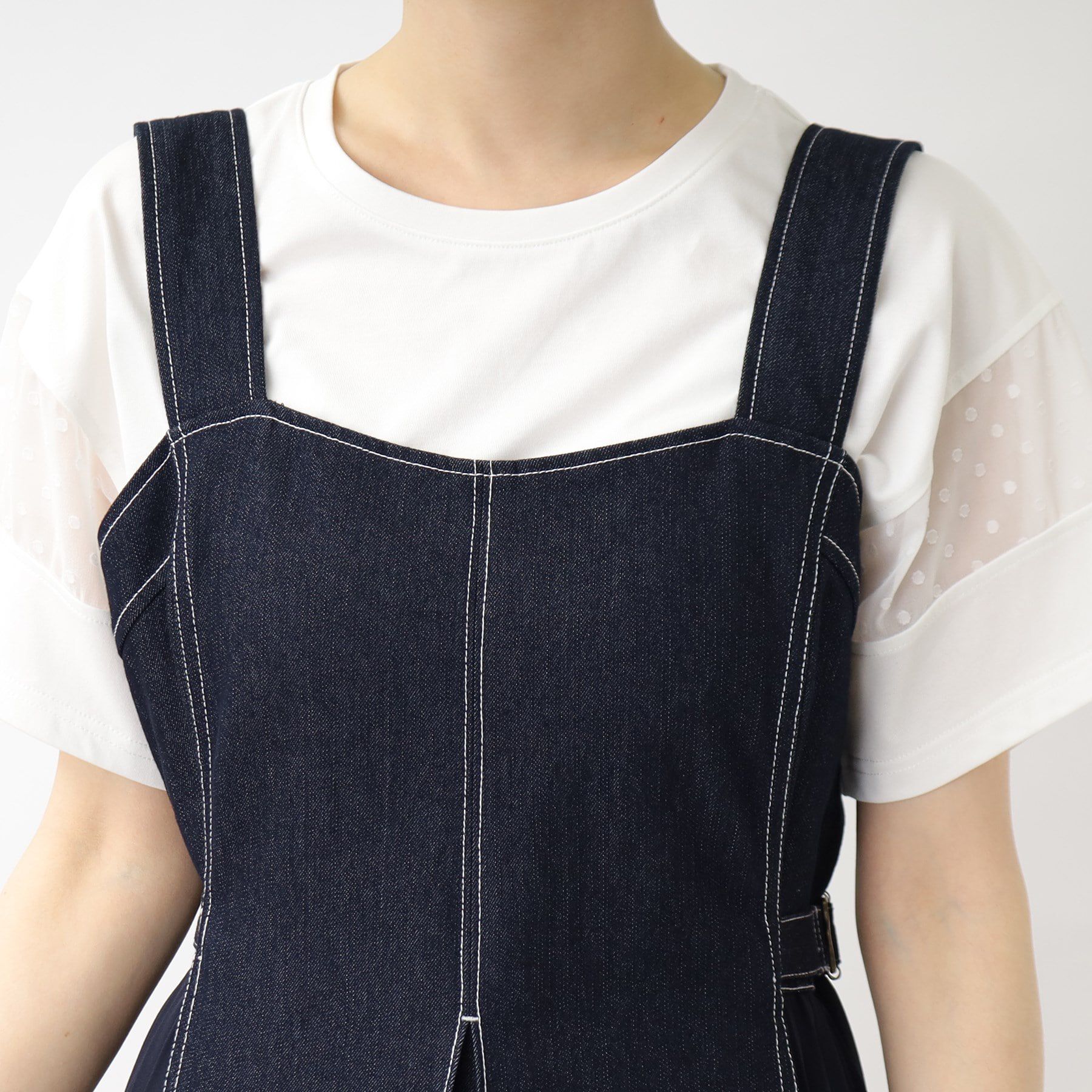 grove「キレイに決まる!脇プリーツジャンドレ」|ワンピース|