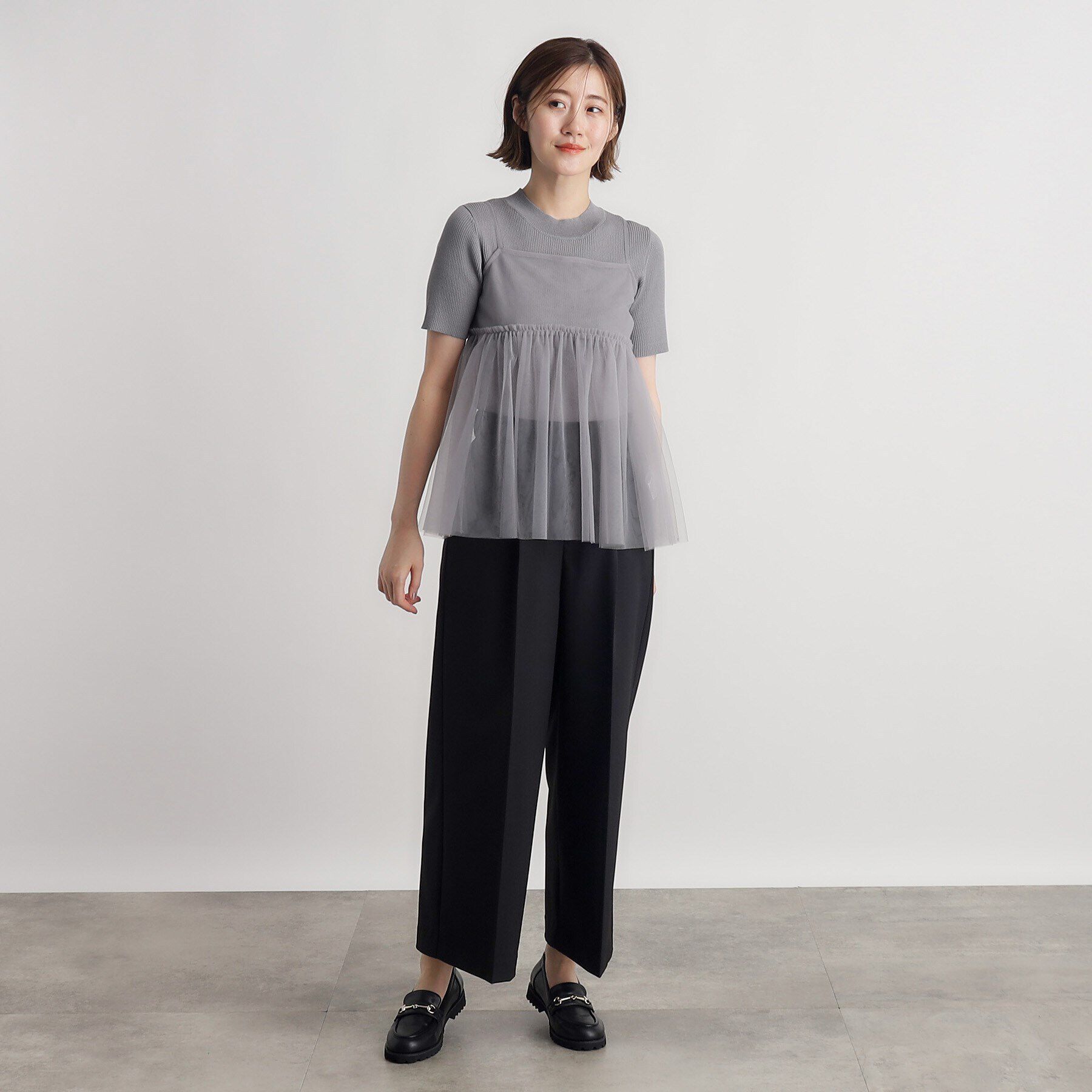 grove「チュールキャミ&times;リブニットセット」|その他|