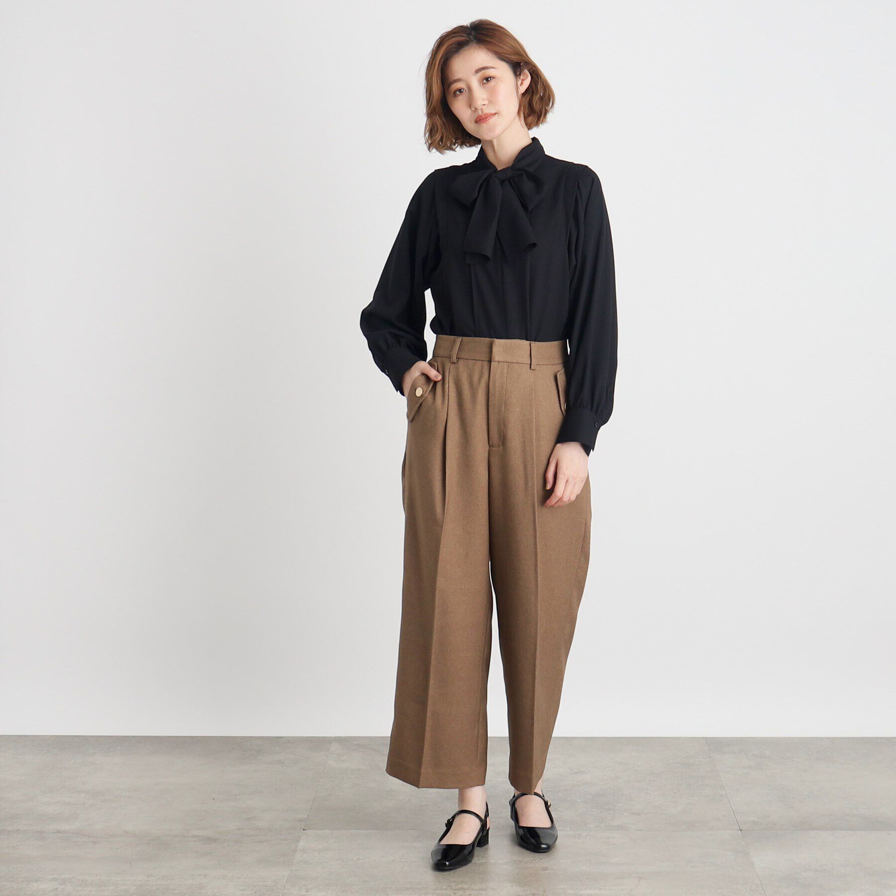 grove「ウイングスリーブボウタイブラウス」|シャツ・ブラウス|