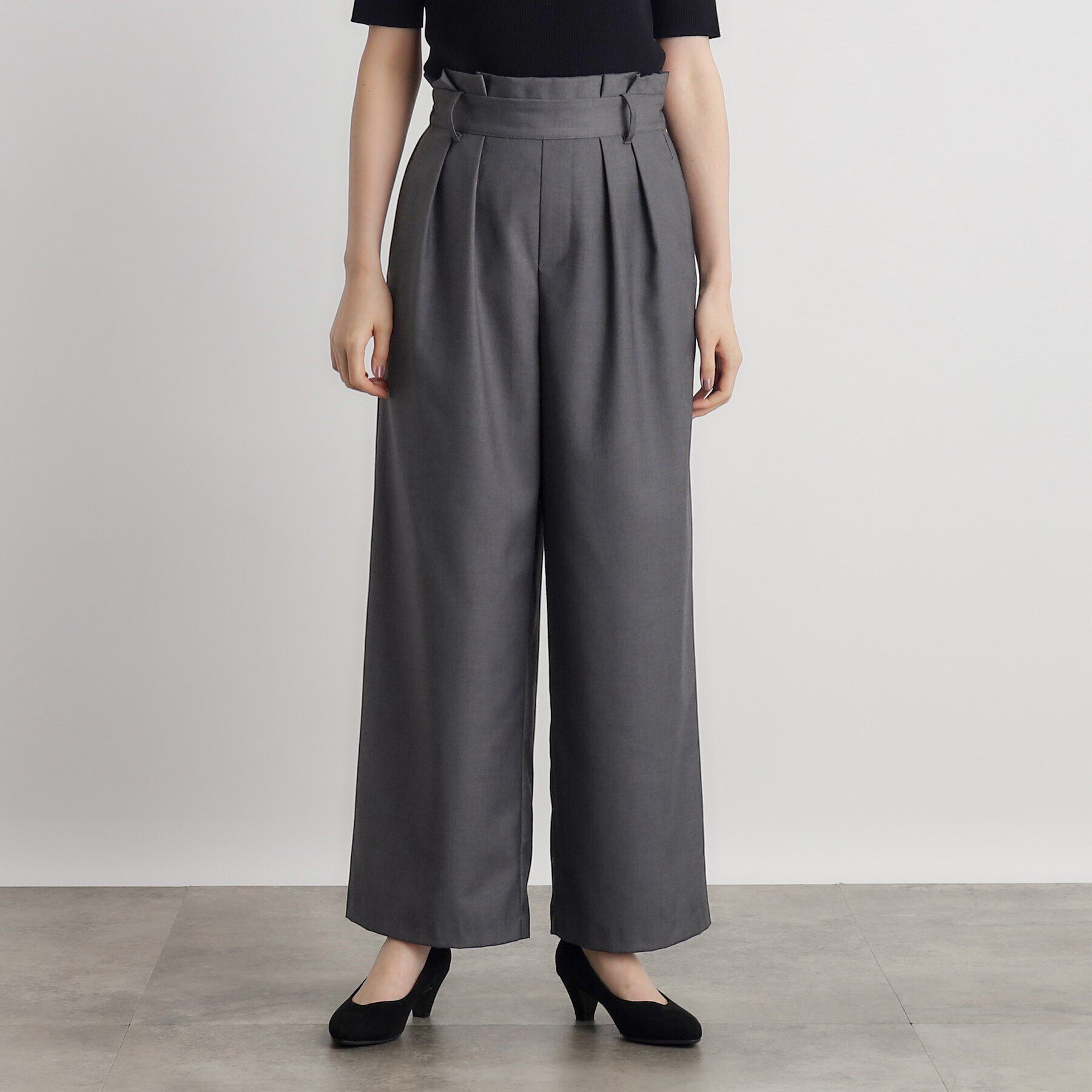 grove「くるみバックルワイドパンツ」|その他|