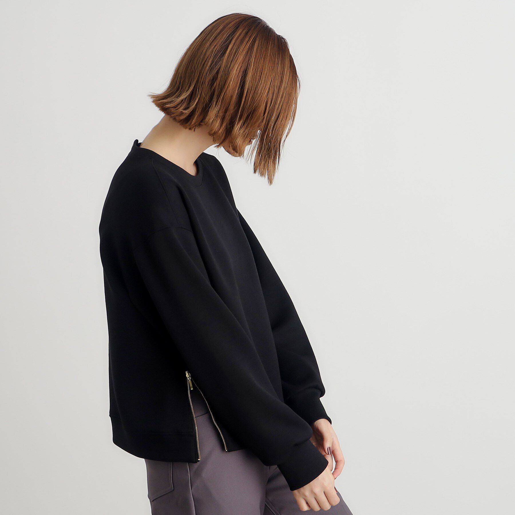 grove「メタルサイドジッププルオーバー」|Tシャツ・カットソー|