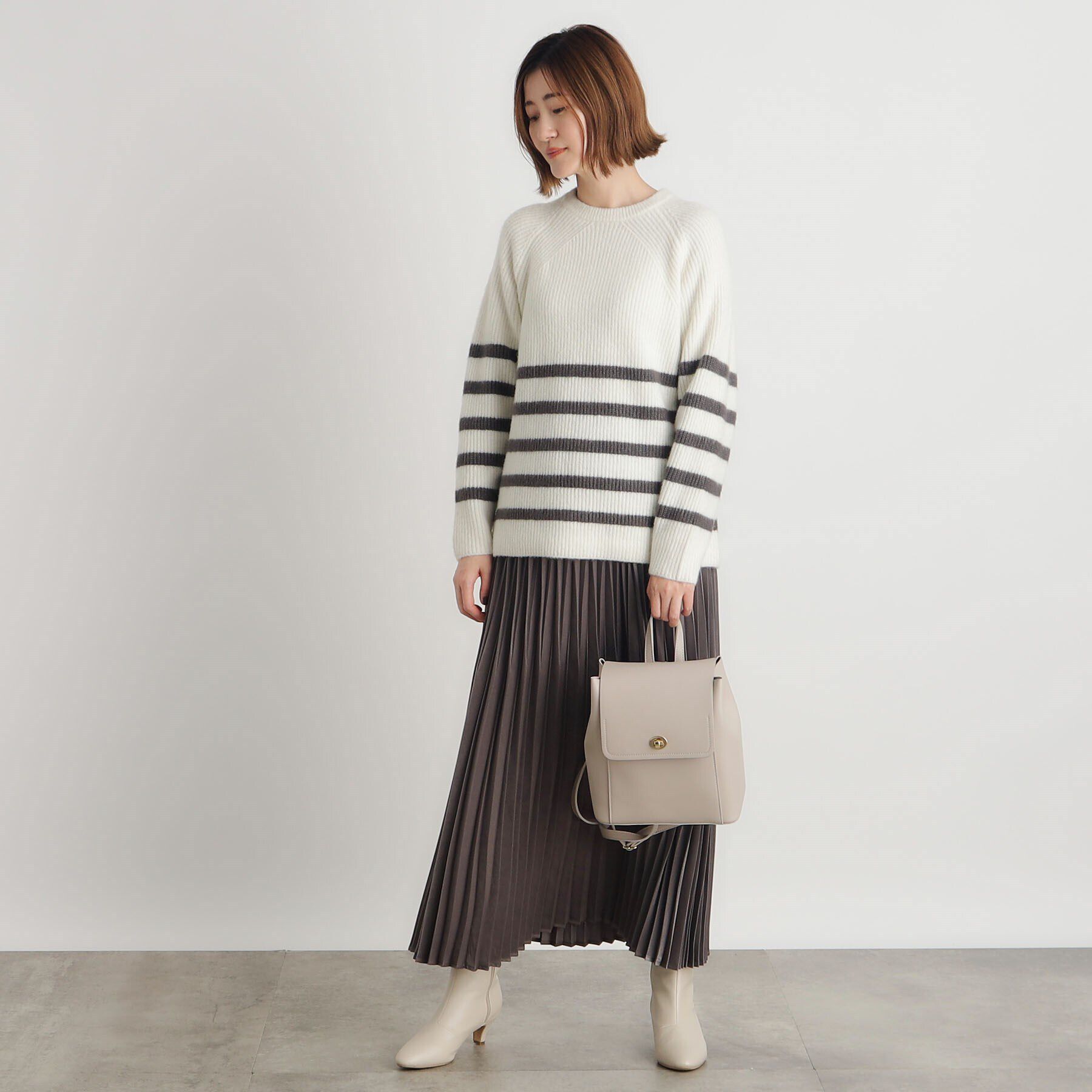 grove「合成皮革中仕切りリュック」|リュック|