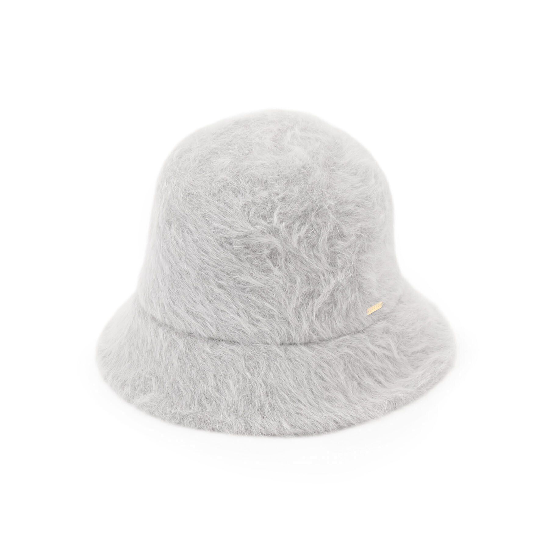 grove「メタルプレート付シャギーバケットハット【サイズ調整可】」|ハット|ライトグレー(011
