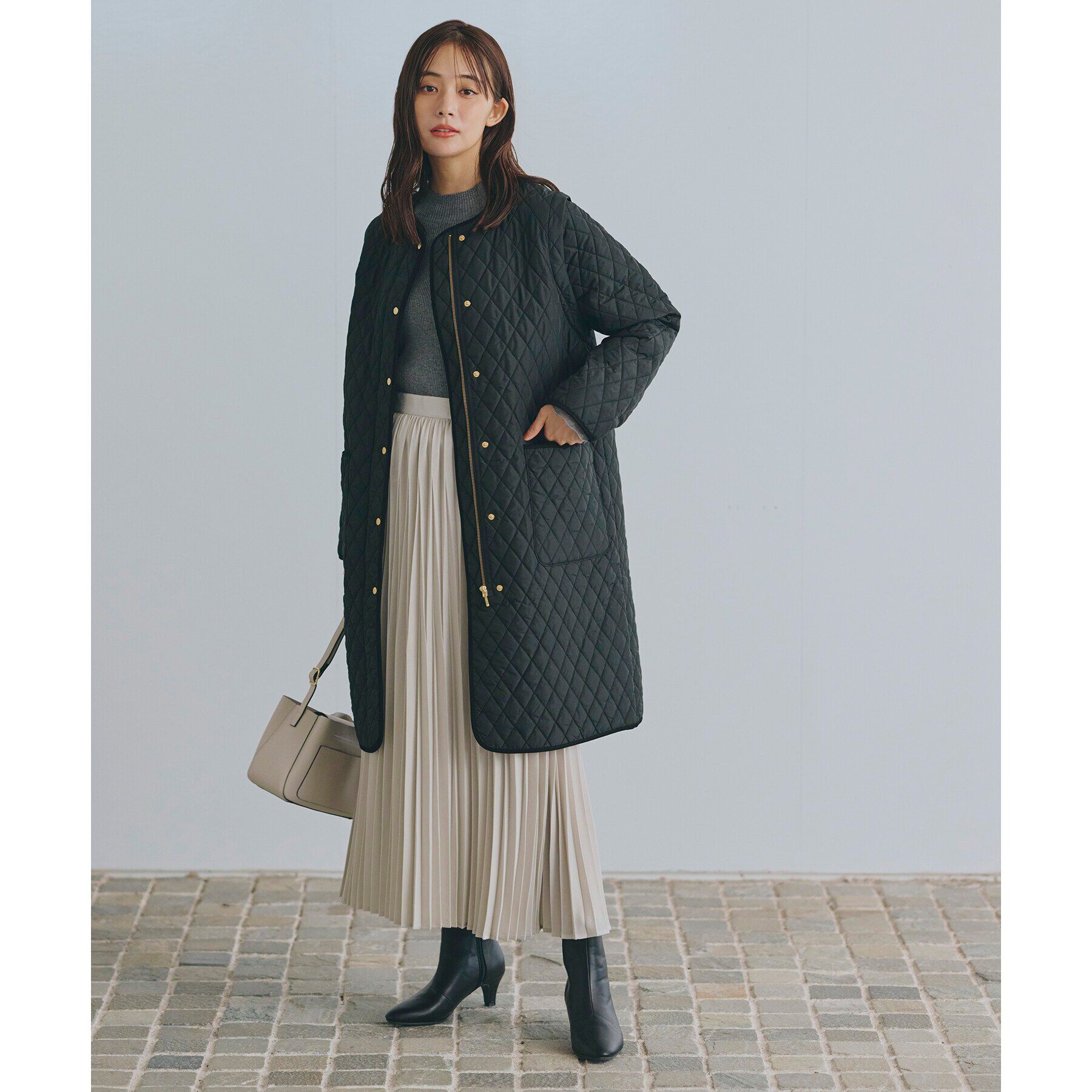 grove「スウェーディサテンプリーツスカート」|スカート|