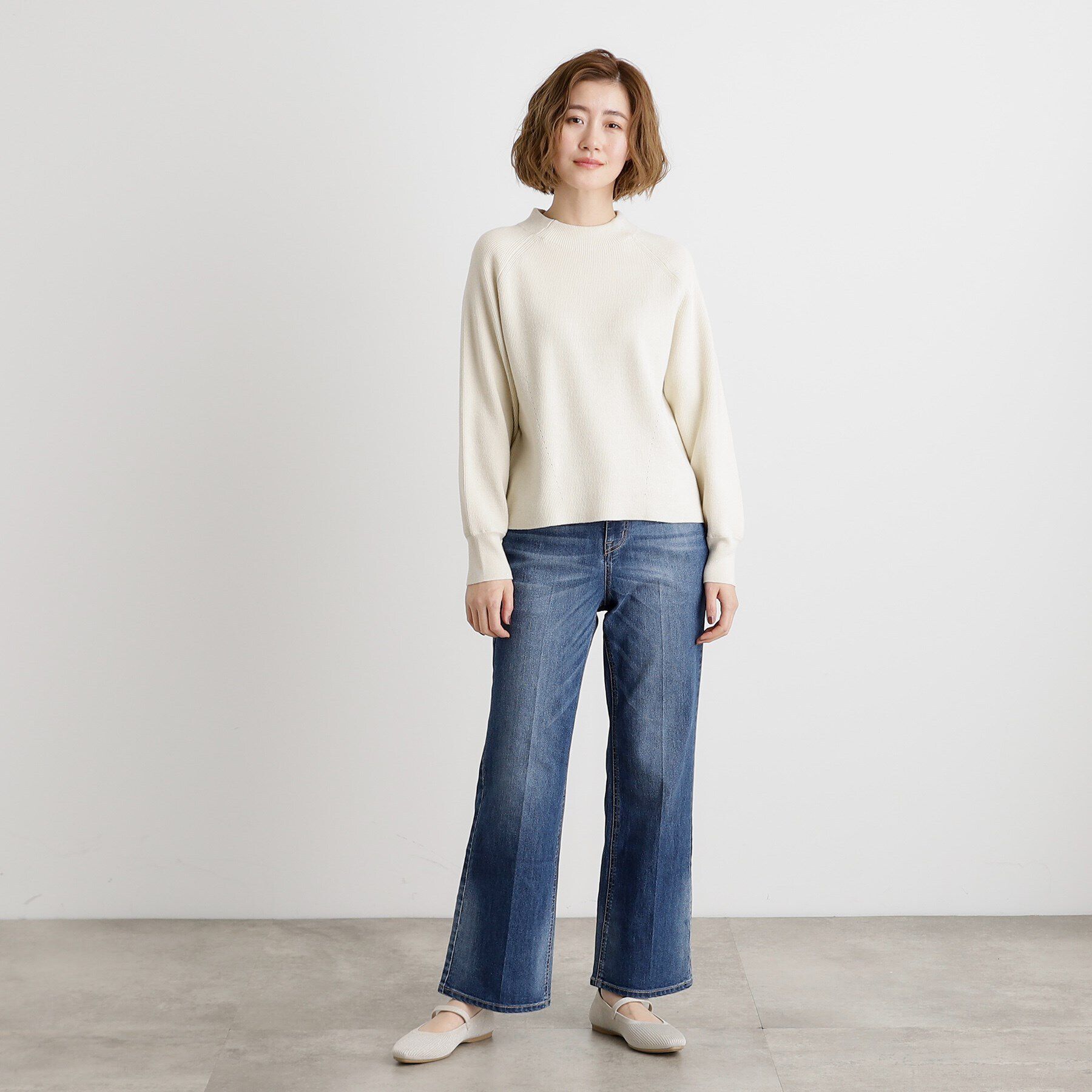 grove「ミニスパンコール片畦ニットプルオーバー」|ニット・セーター|