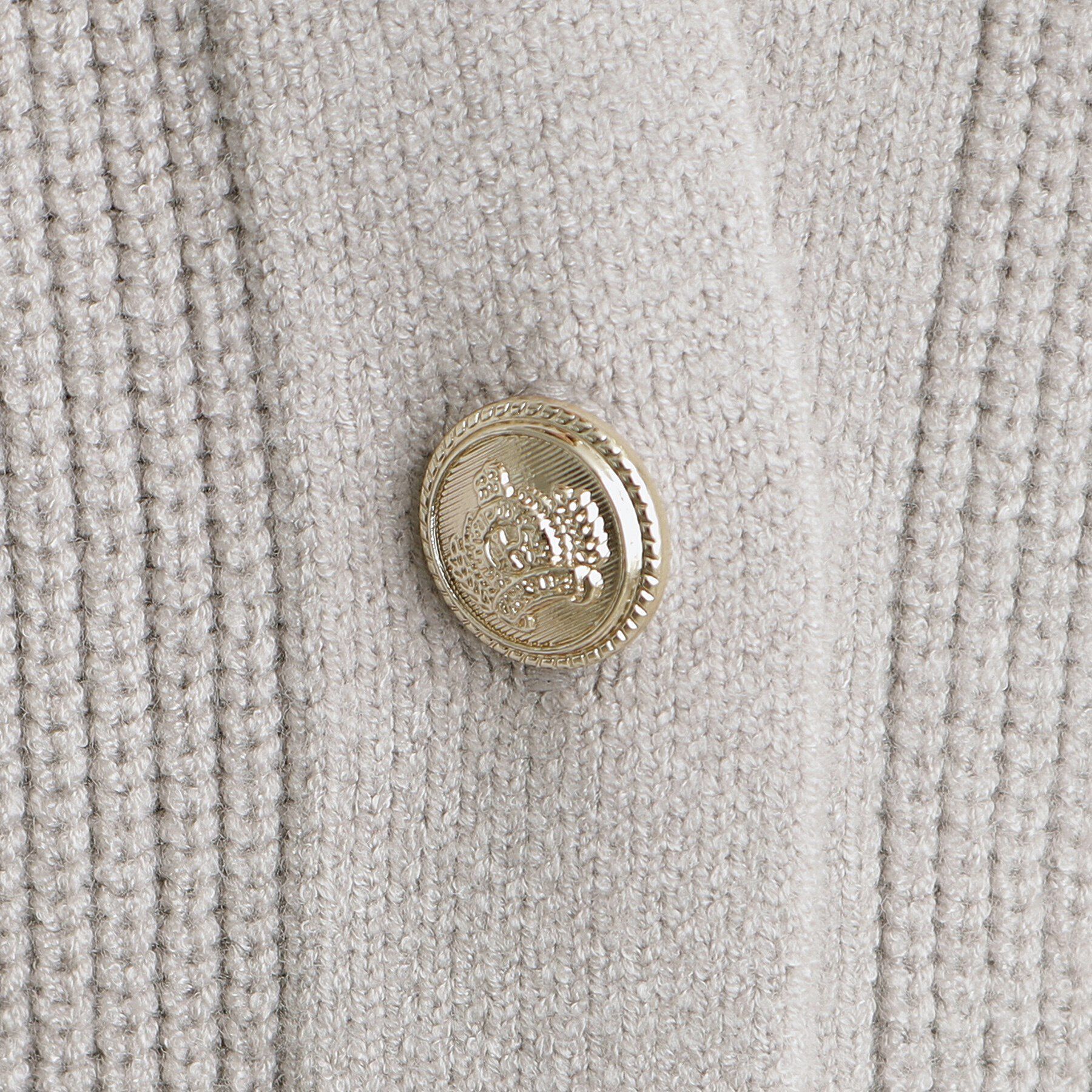 grove「金ボタン畦ラグランニットカーディガン」|カーディガン|