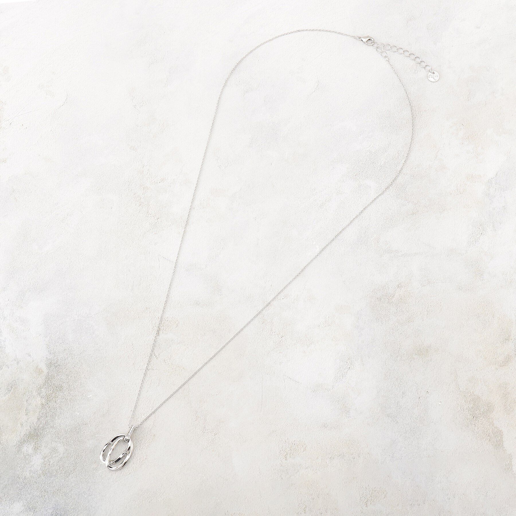 grove「ツイストオーバルビジューネックレス」|ネックレス|