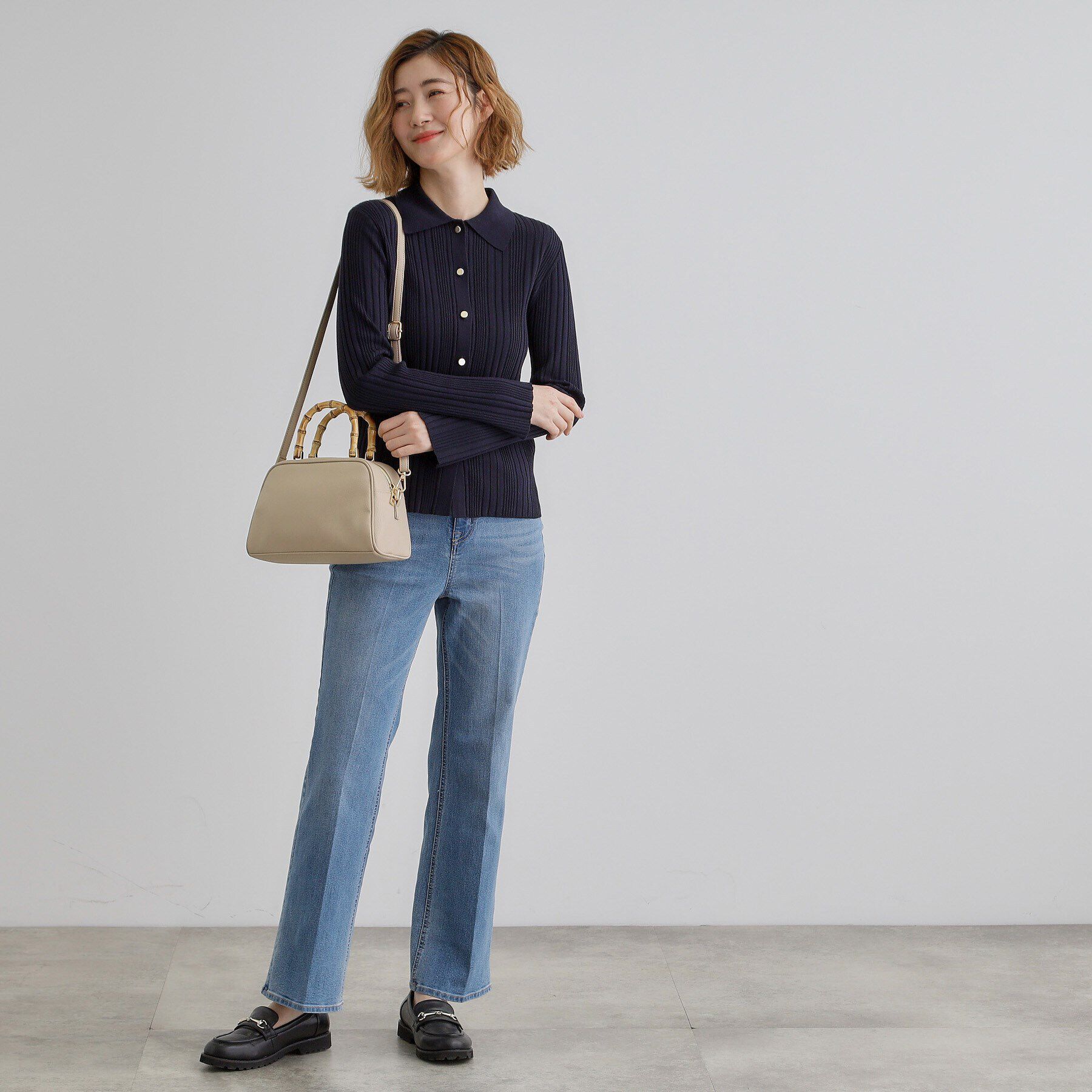 grove「【雑誌掲載】バンブーハンドル2WAYボストン」|ボストンバッグ|