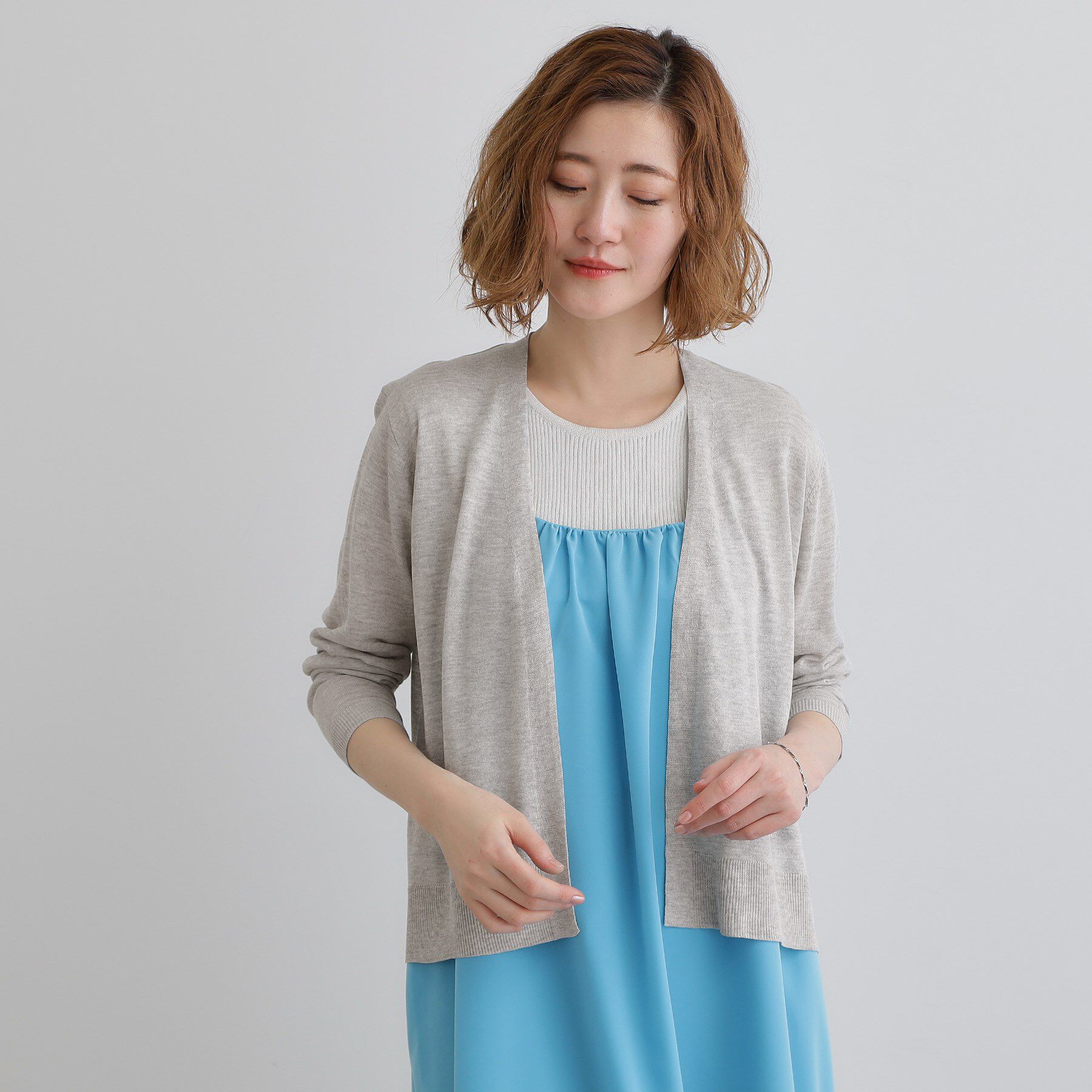 grove「【接触冷感/UVカットetc】夏に嬉しい機能付き！ベーシックショートカーディガン」|カーディガン|