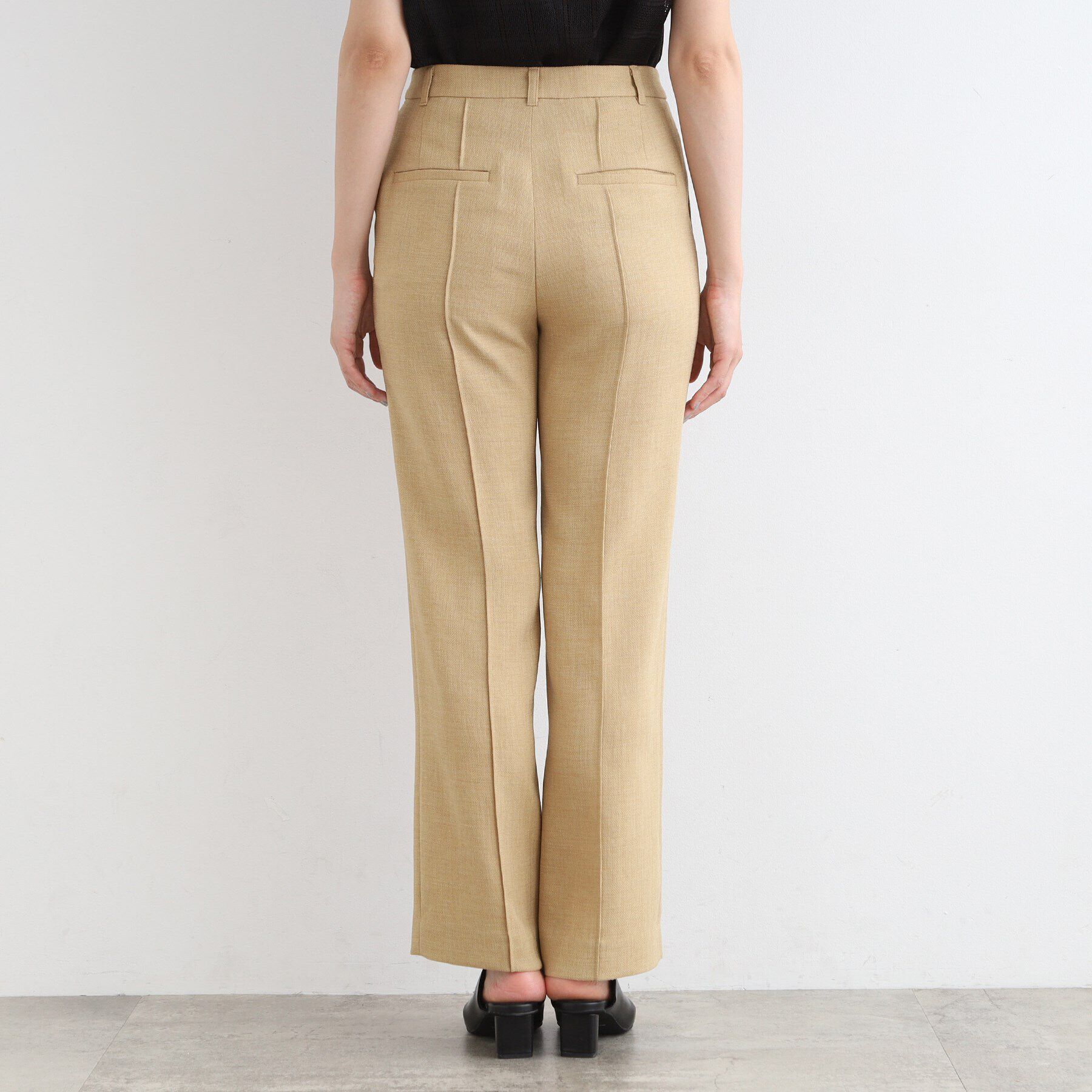 INDIVI「【洗える／日本製／SETUP可能】トリアセテート混ワイドパンツ」|その他|