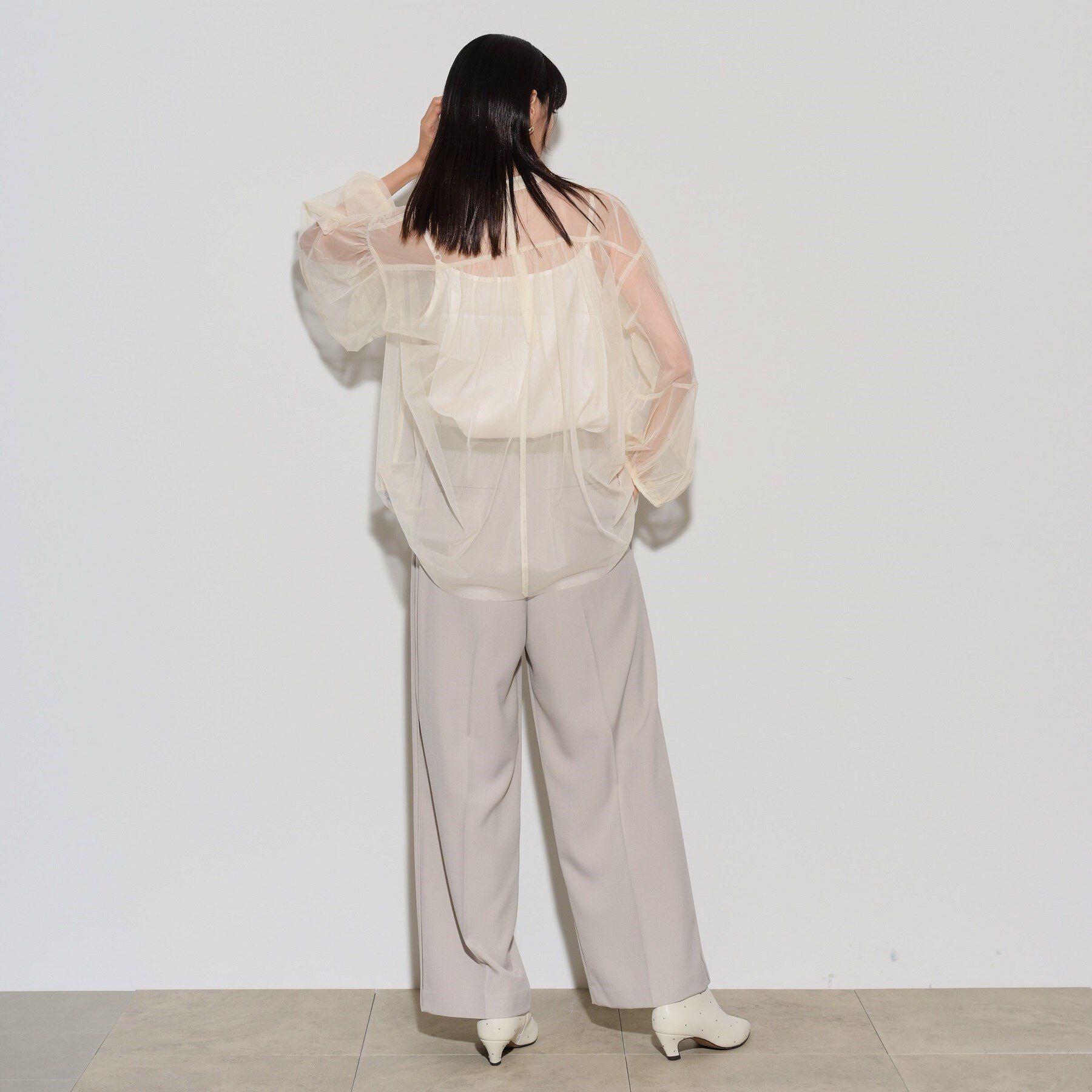 GALLEST「チュールフォルムブラウス」|シャツ・ブラウス|