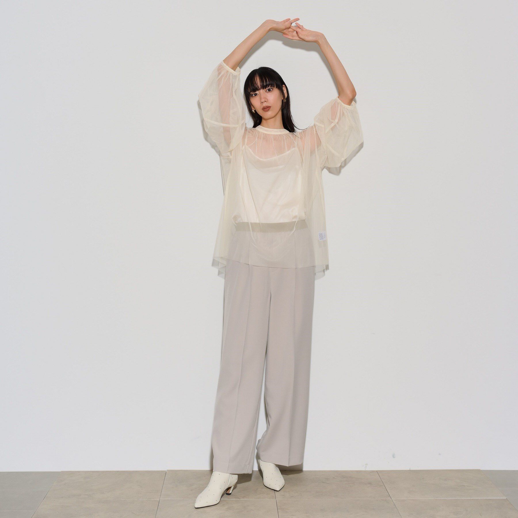 GALLEST「チュールフォルムブラウス」|シャツ・ブラウス|