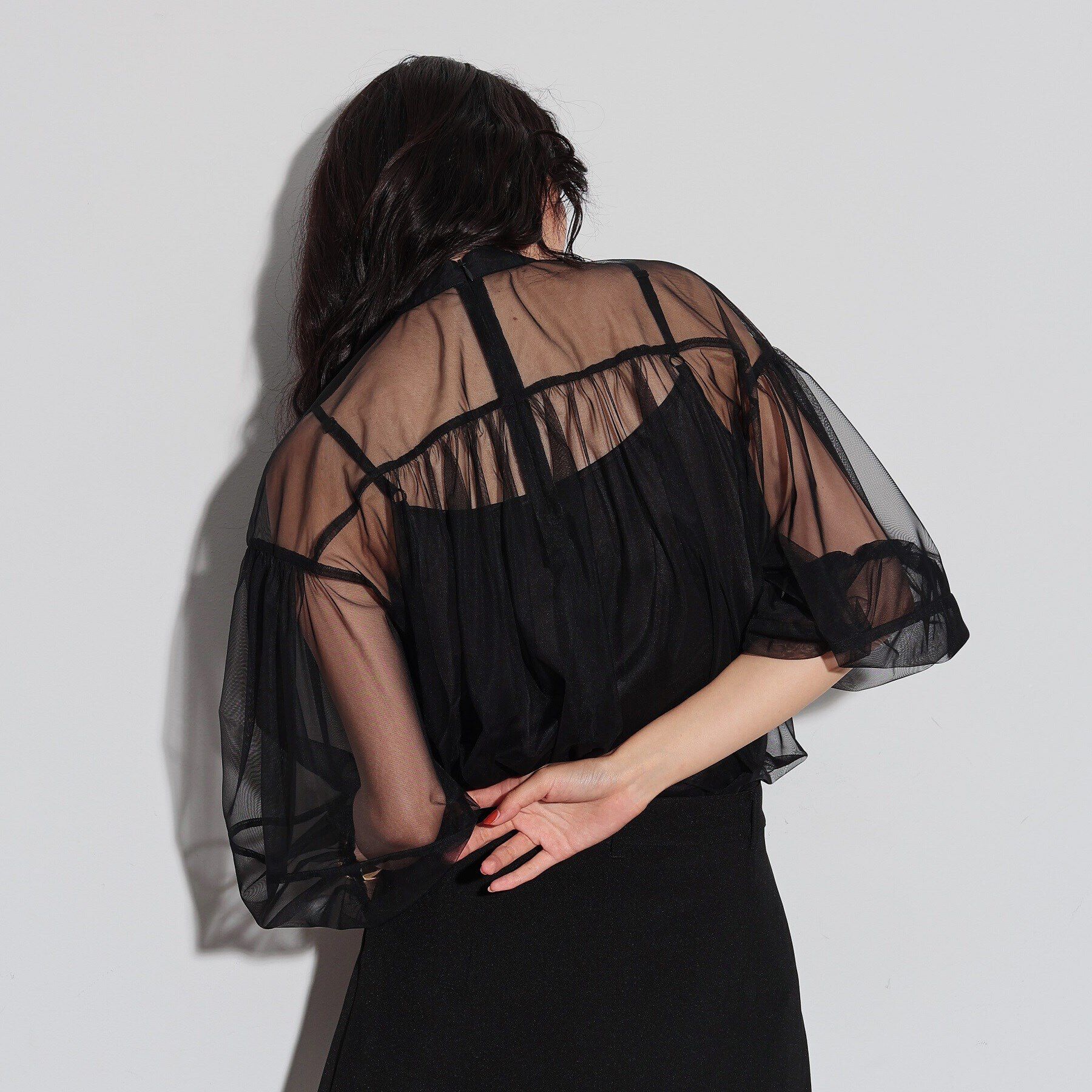 GALLEST「チュールフォルムブラウス」|シャツ・ブラウス|