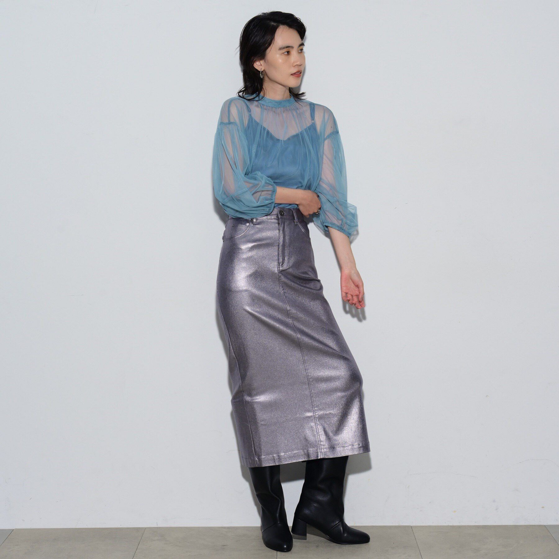 GALLEST「チュールフォルムブラウス」|シャツ・ブラウス|