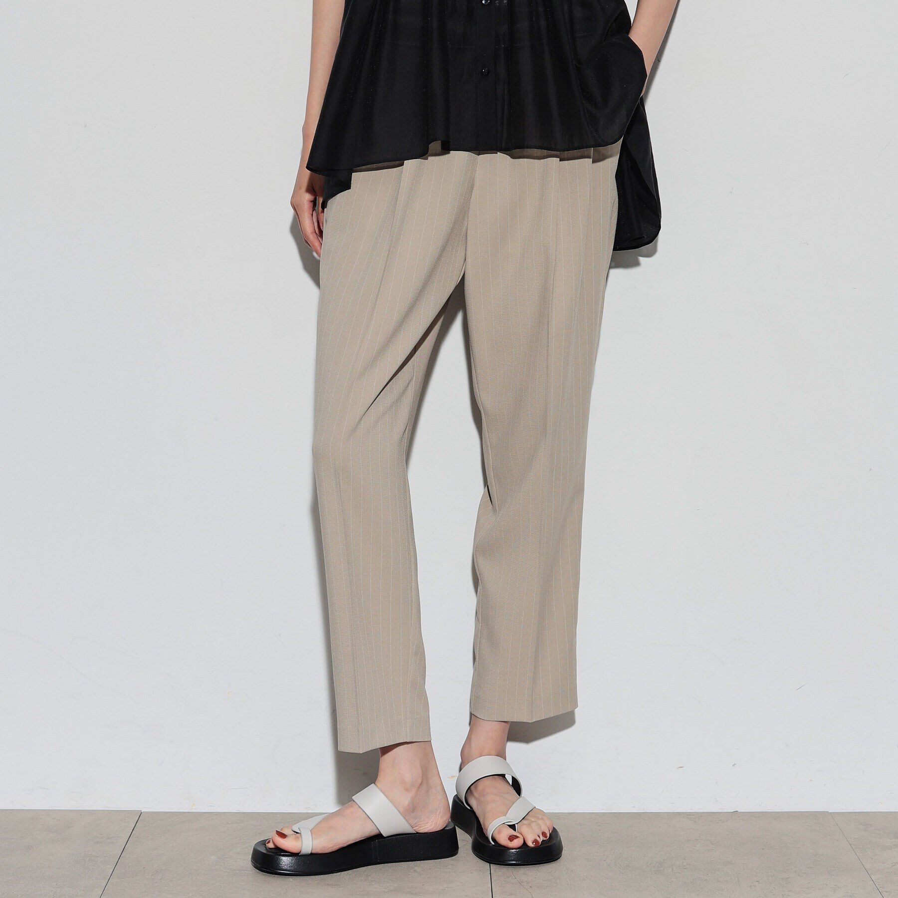 GALLEST「イージーテーパードパンツ」|その他|グレージュ(350)