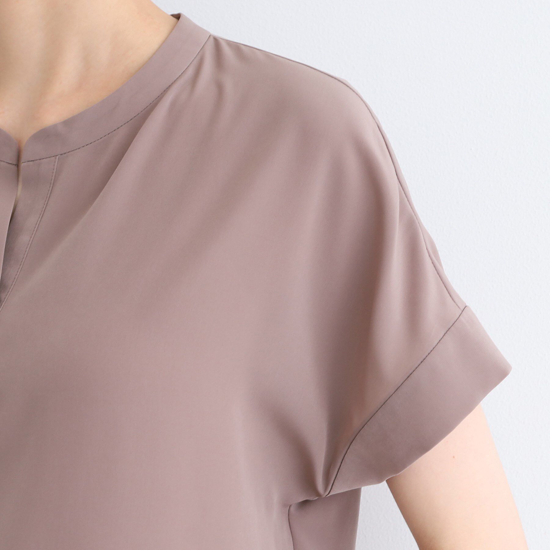 INDIVI「【洗える／SETUP可能】ドレーピースキッパーブラウス」|シャツ・ブラウス|