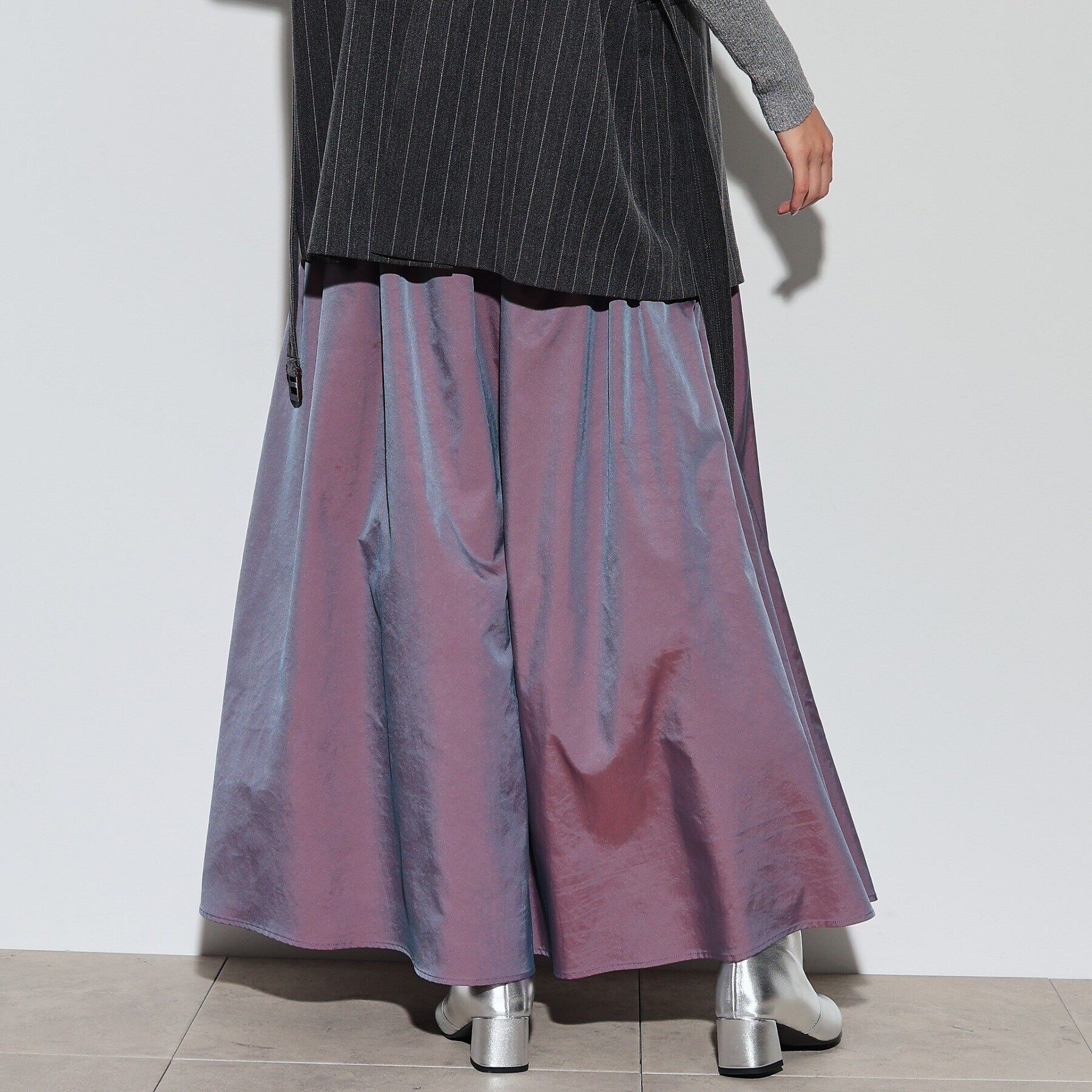 GALLEST「シャンブレータックマキシスカート」|スカート|