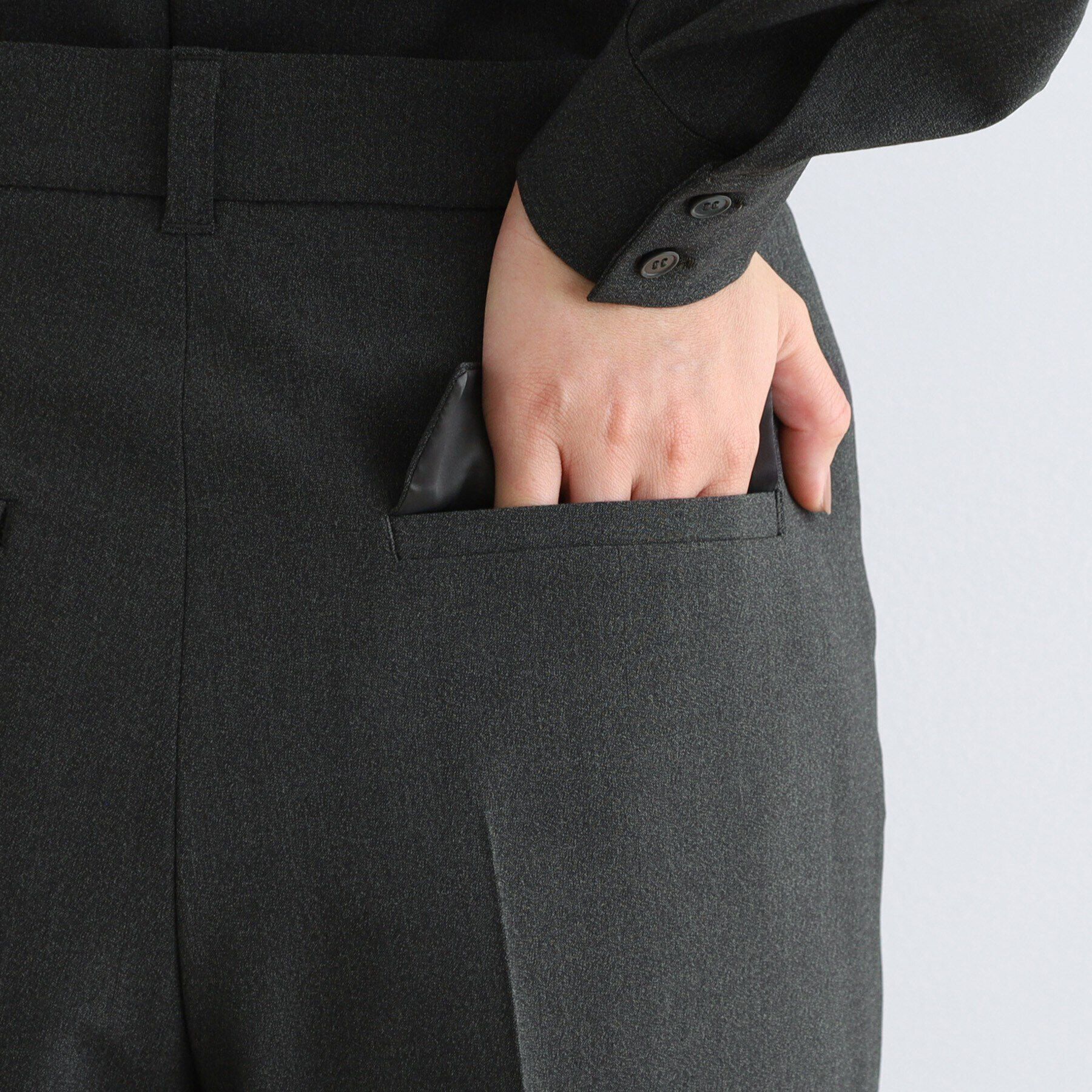 INDIVI「【日本製／SETUP可能】こなれテーパードパンツ」|スーツ|