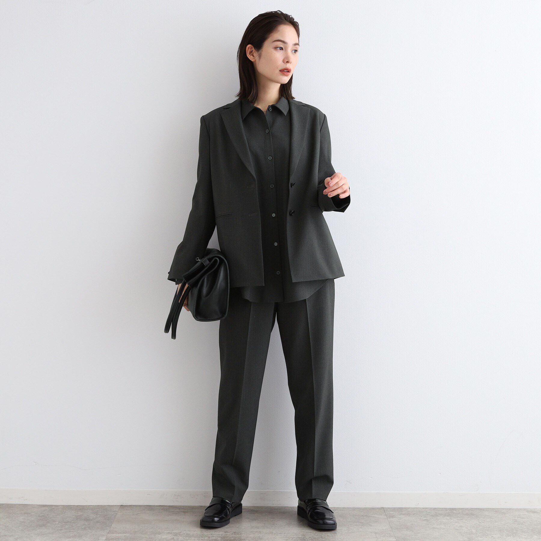 INDIVI「【日本製／SETUP可能】こなれテーパードパンツ」|スーツ|