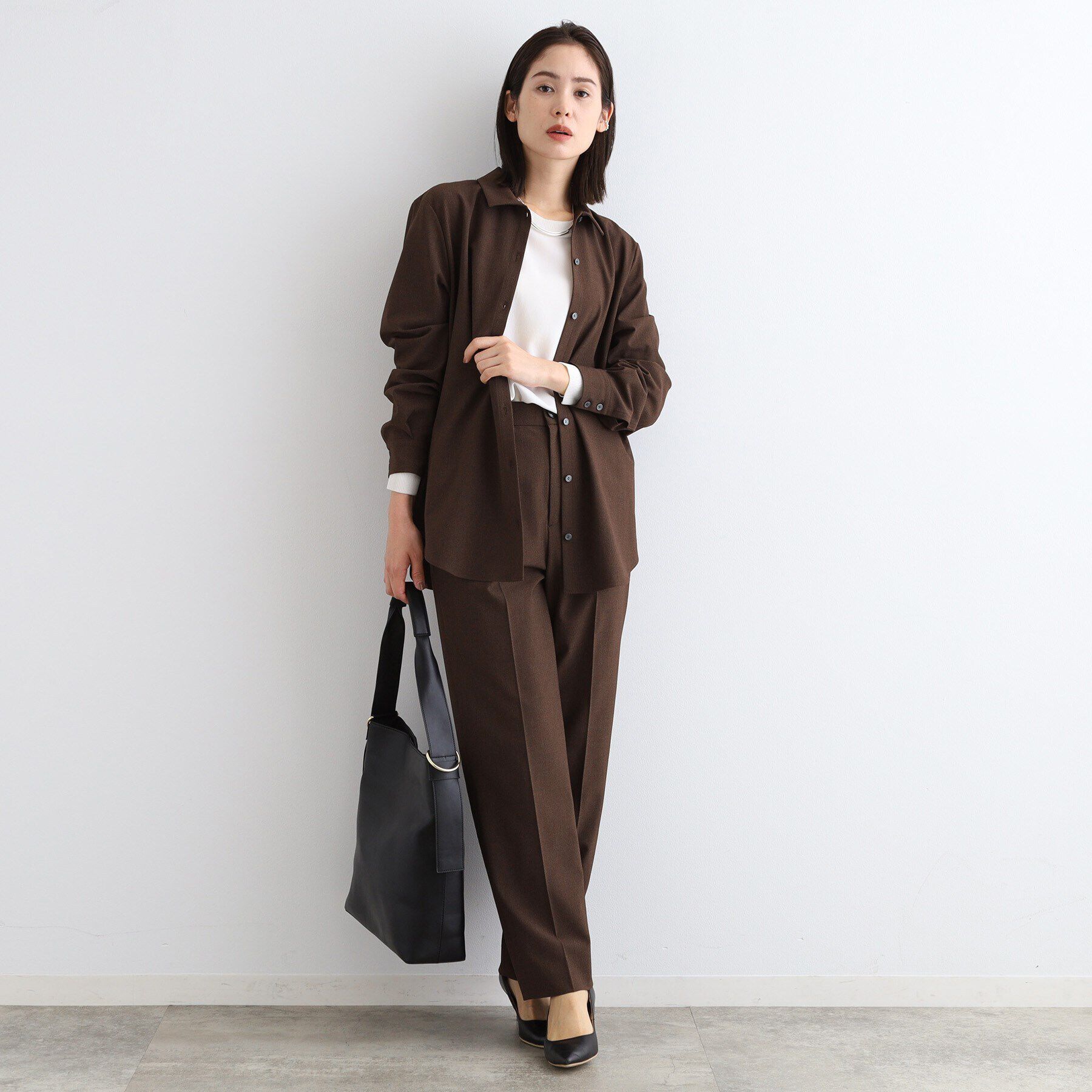 INDIVI「【日本製／SETUP可能】こなれテーパードパンツ」|スーツ|