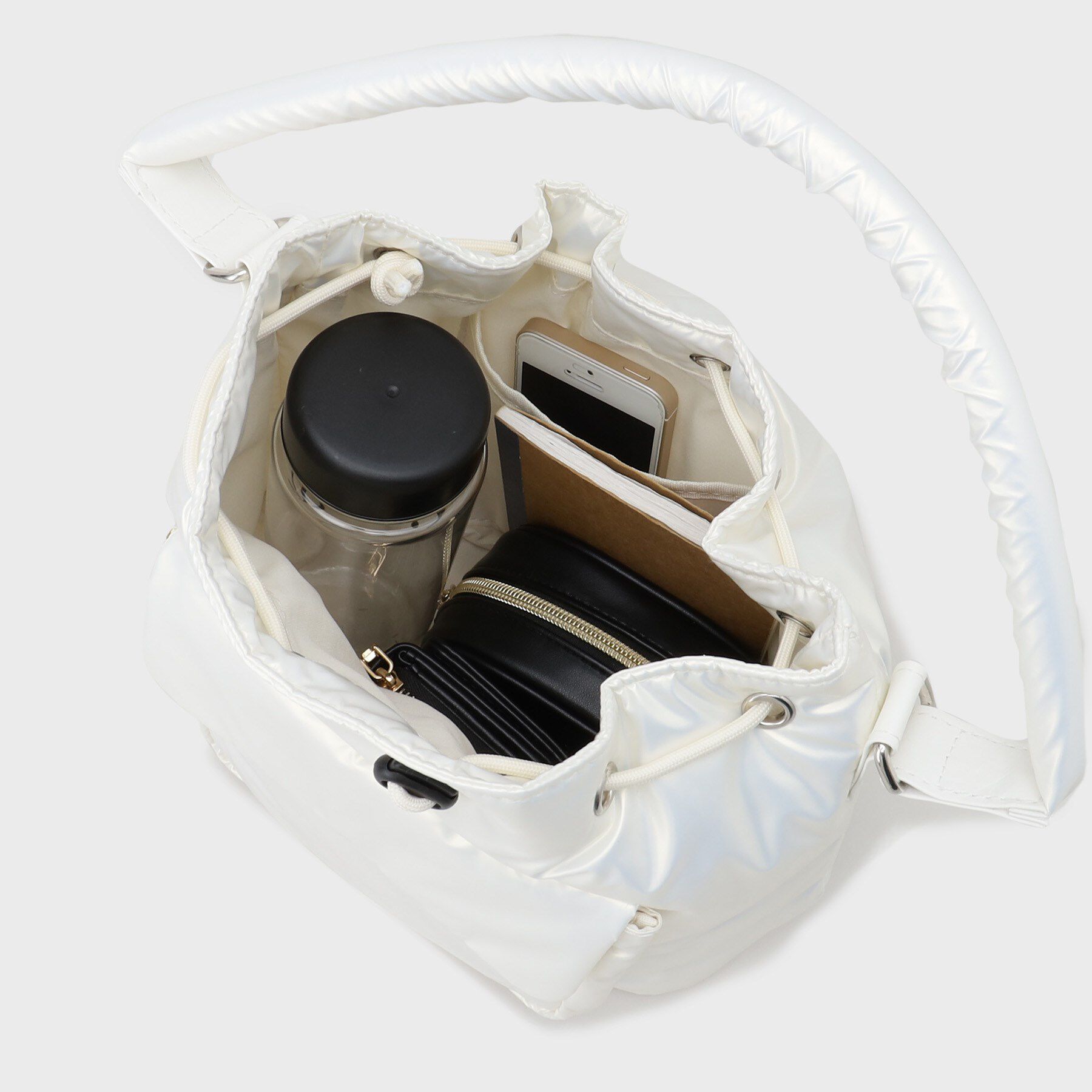 GALLEST「パール調巾着」|ハンドバッグ|