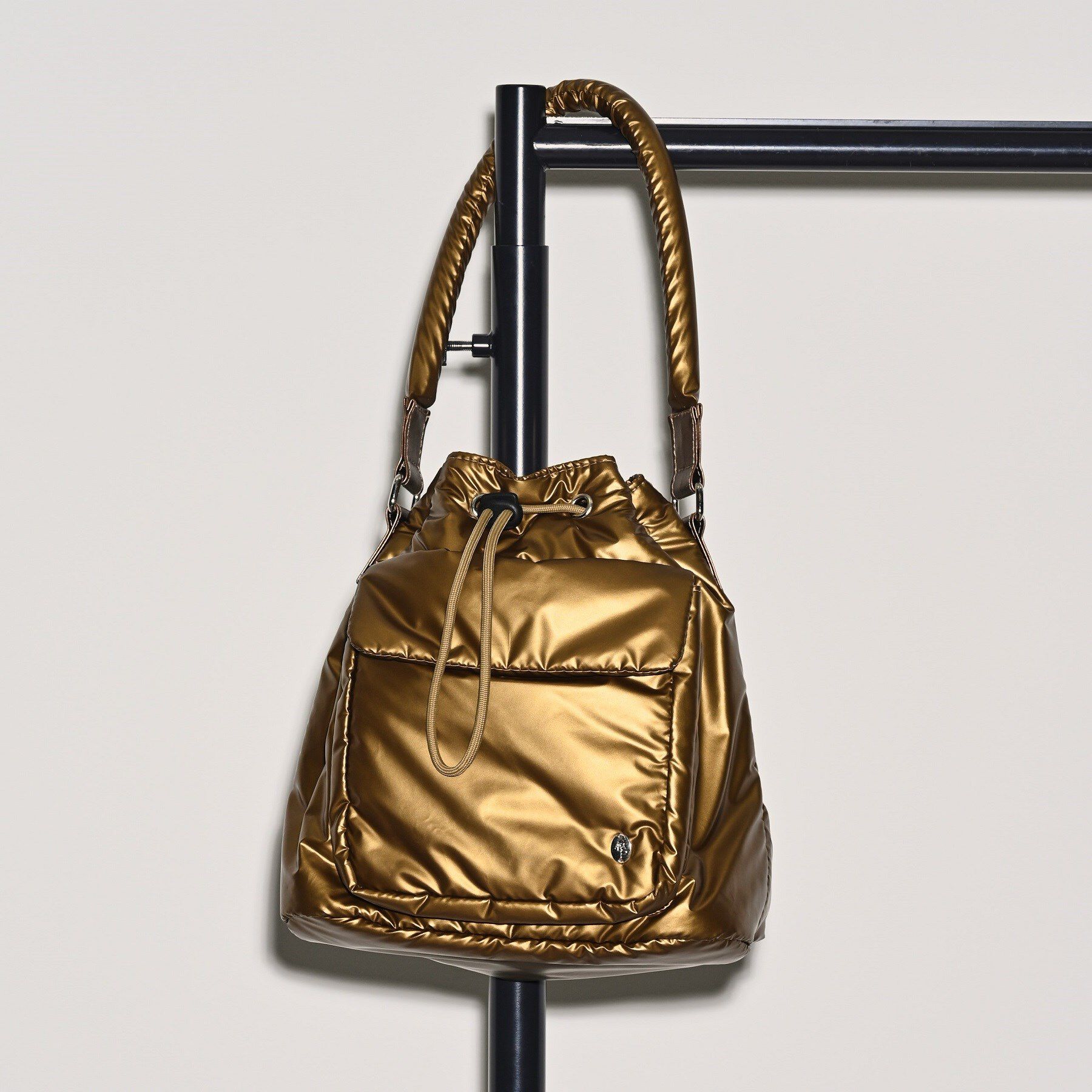 GALLEST「パール調巾着」|ハンドバッグ|ゴールド(007)