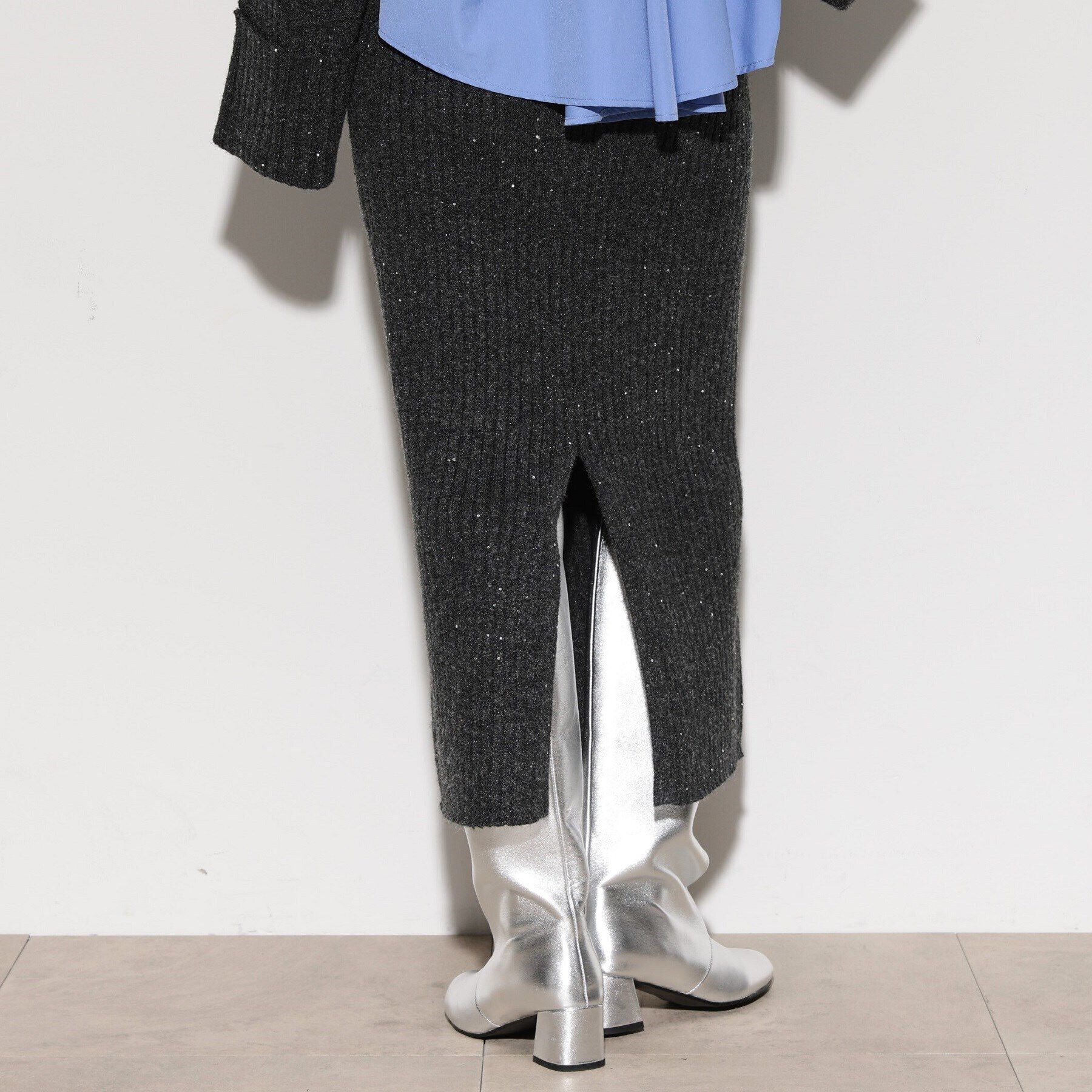 GALLEST「ワイドリブニットスカート」|スカート|