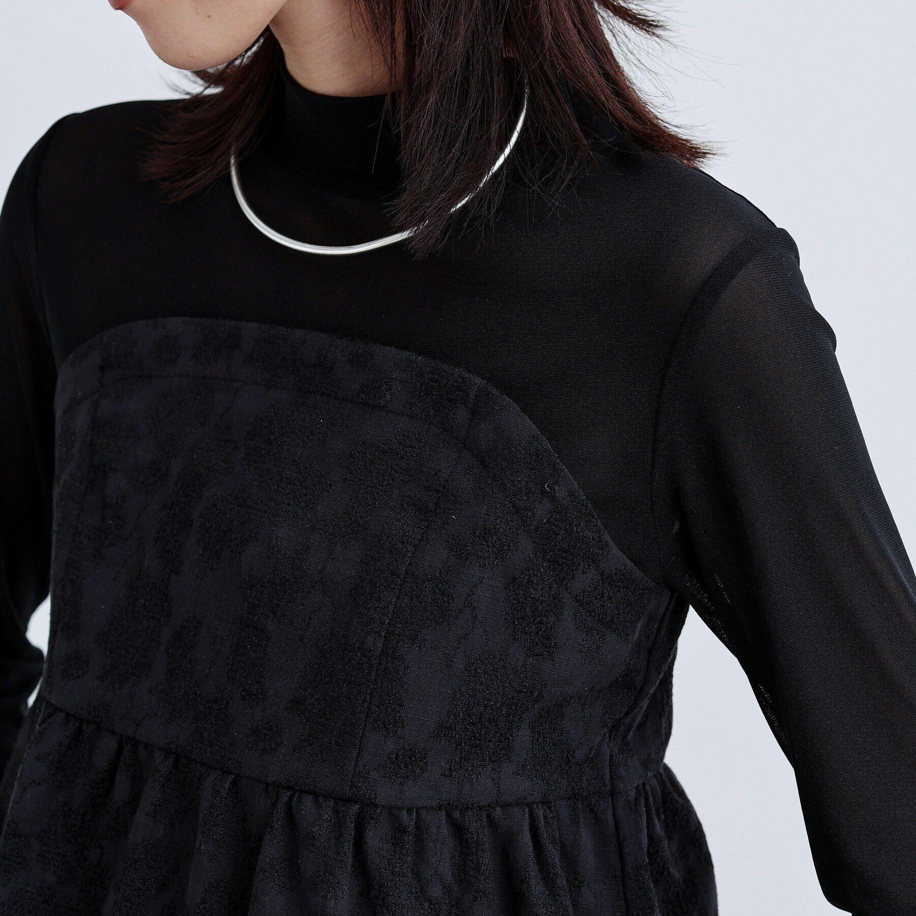 GALLEST「【セレモニー/セットアップ可能】フローラルジャカードトップス」|シャツ・ブラウス|