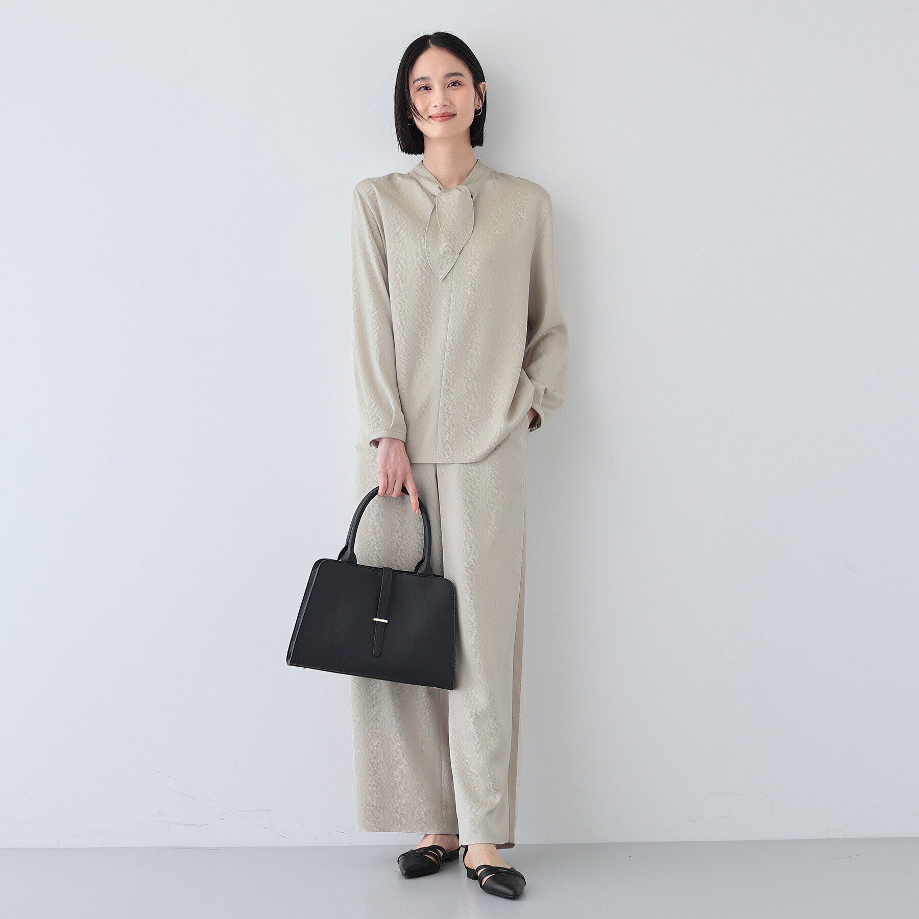 INDIVI「【日本製／SETUP可能】スカーフデザインブラウス」|シャツ・ブラウス|