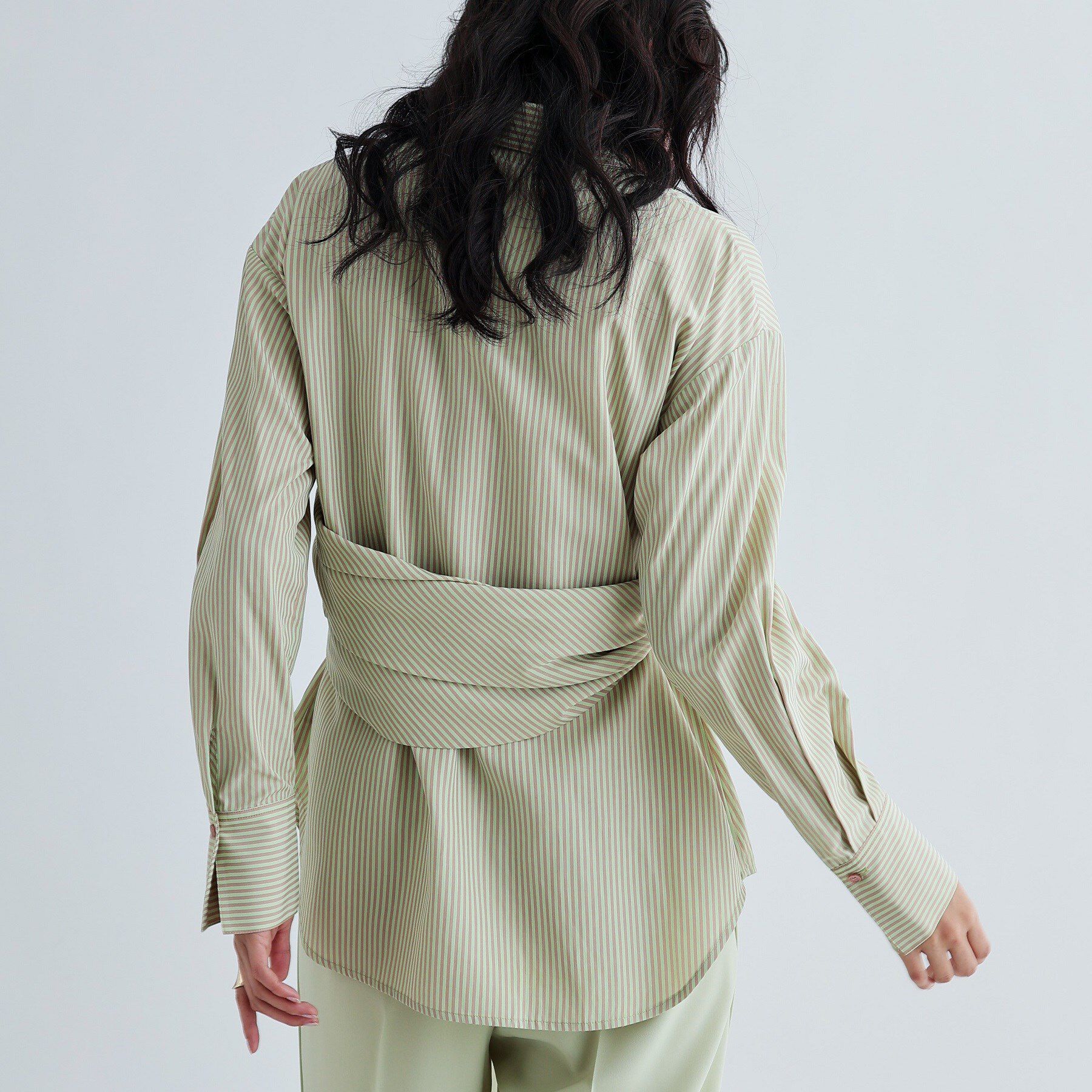 GALLEST「マルチウェイストライプカシュクールシャツ」|シャツ・ブラウス|