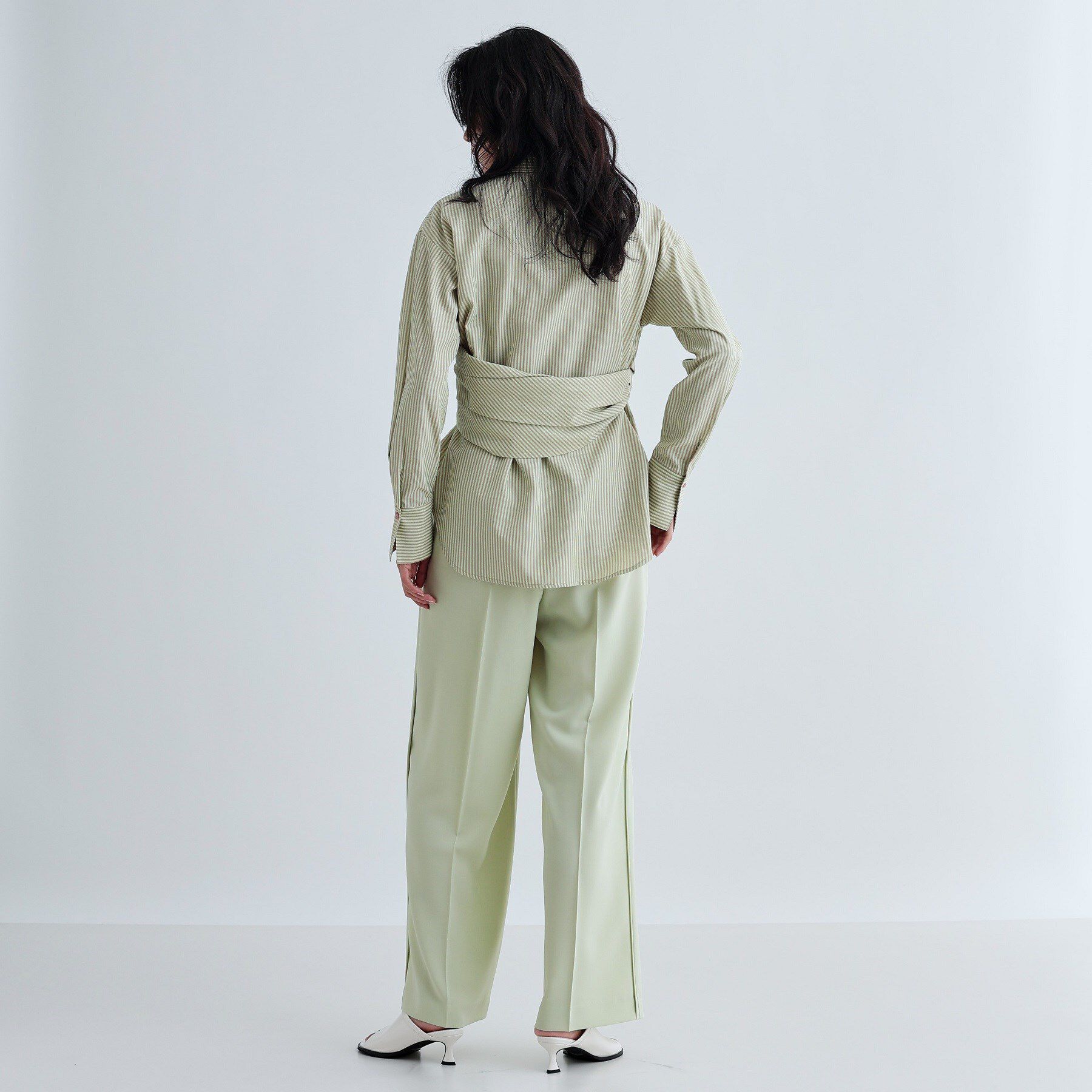 GALLEST「マルチウェイストライプカシュクールシャツ」|シャツ・ブラウス|