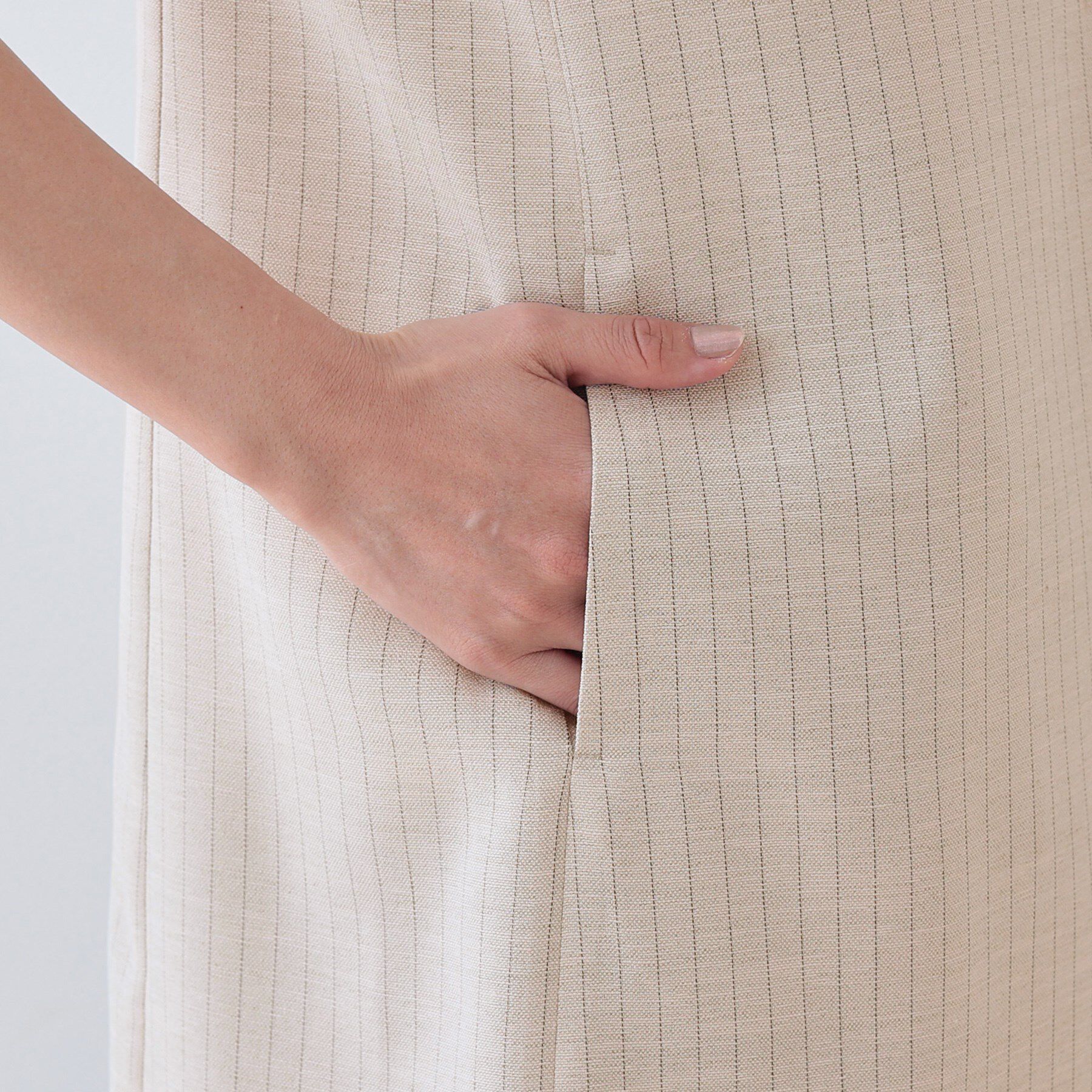 INDIVI「【こなれSETUP】リネンライクジレジャケット」|ベスト・ジレ|