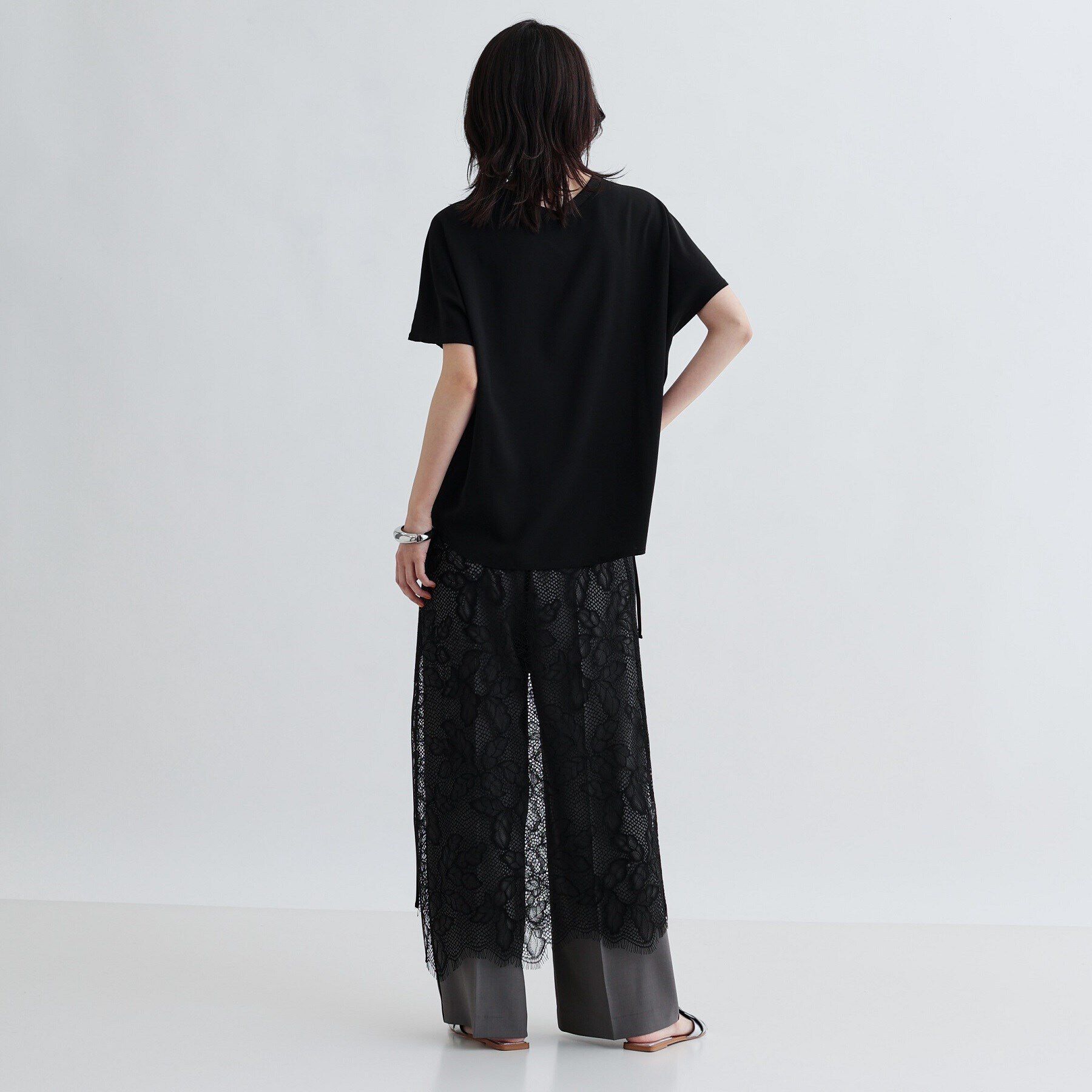 GALLEST「レースチュールオーバースカート」|スカート|