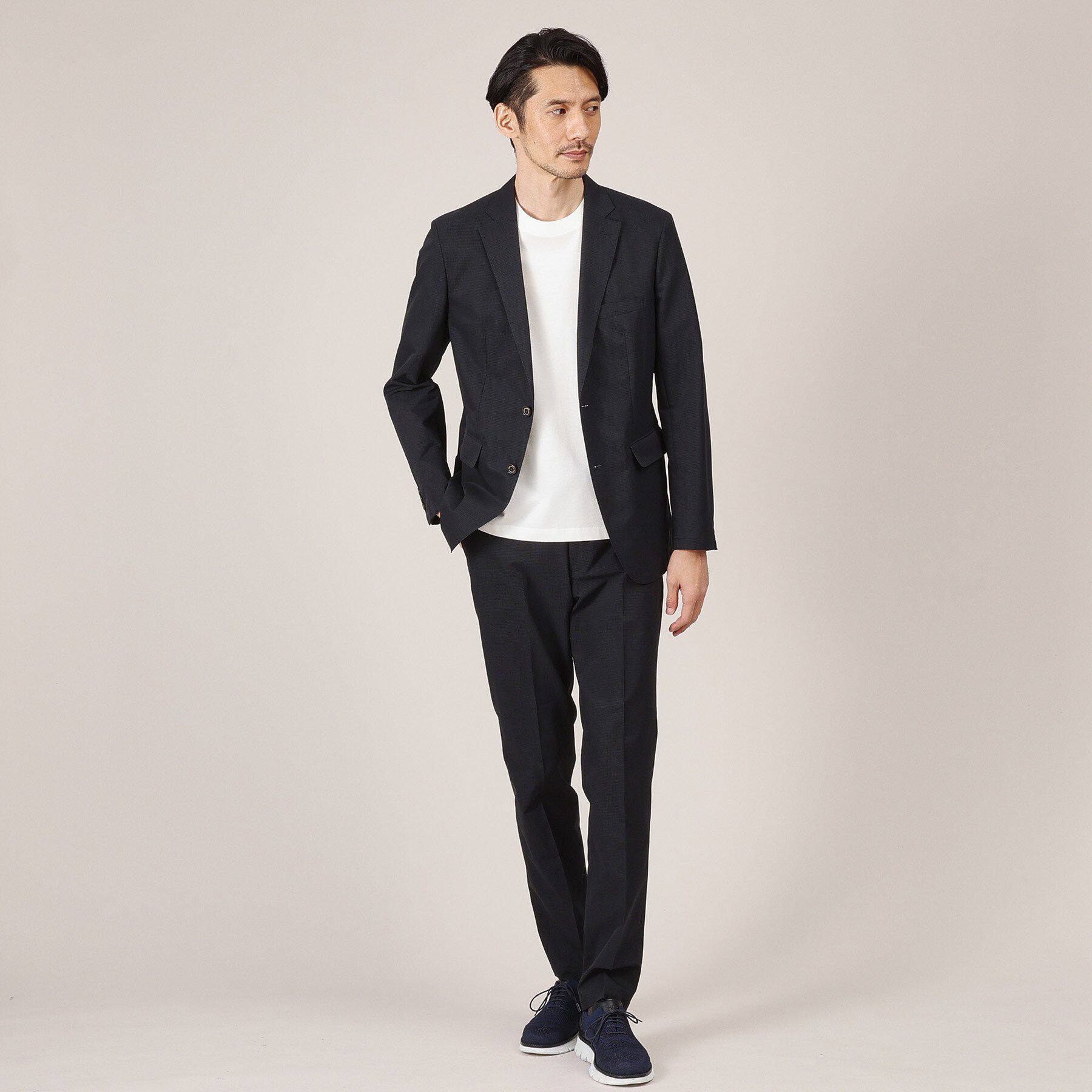 TAKEO KIKUCHI「【抗菌防臭】COOL DOTS（R）ドビープリント ジャケット」|テーラードジャケット|